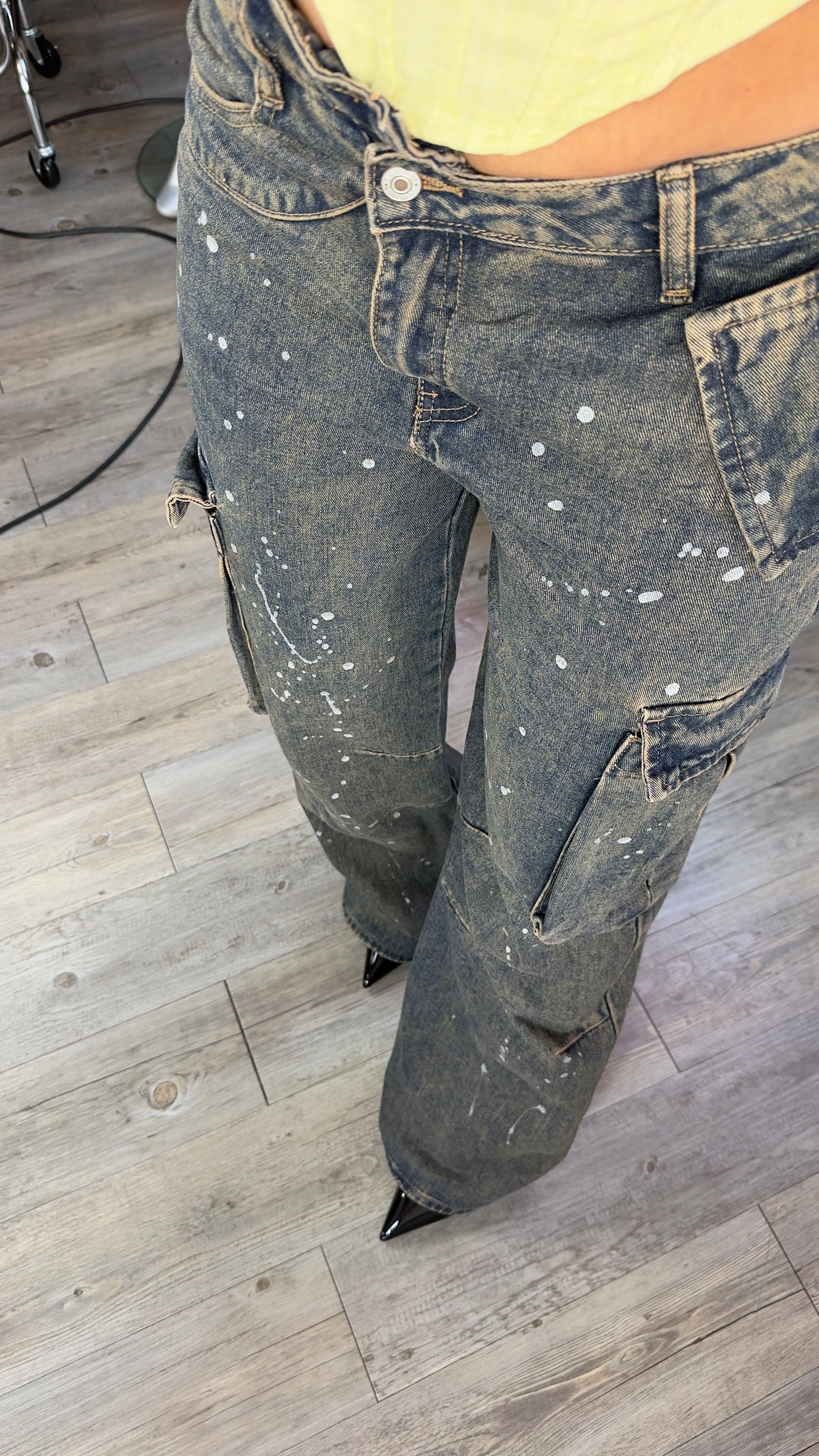 Jeans manchas cargo