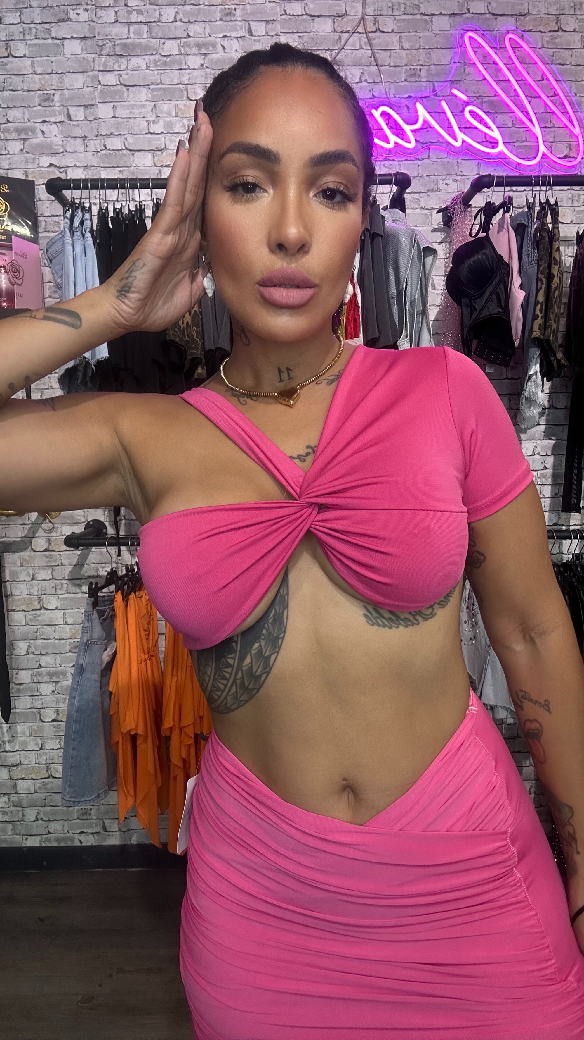 Conjunto Verano rosa