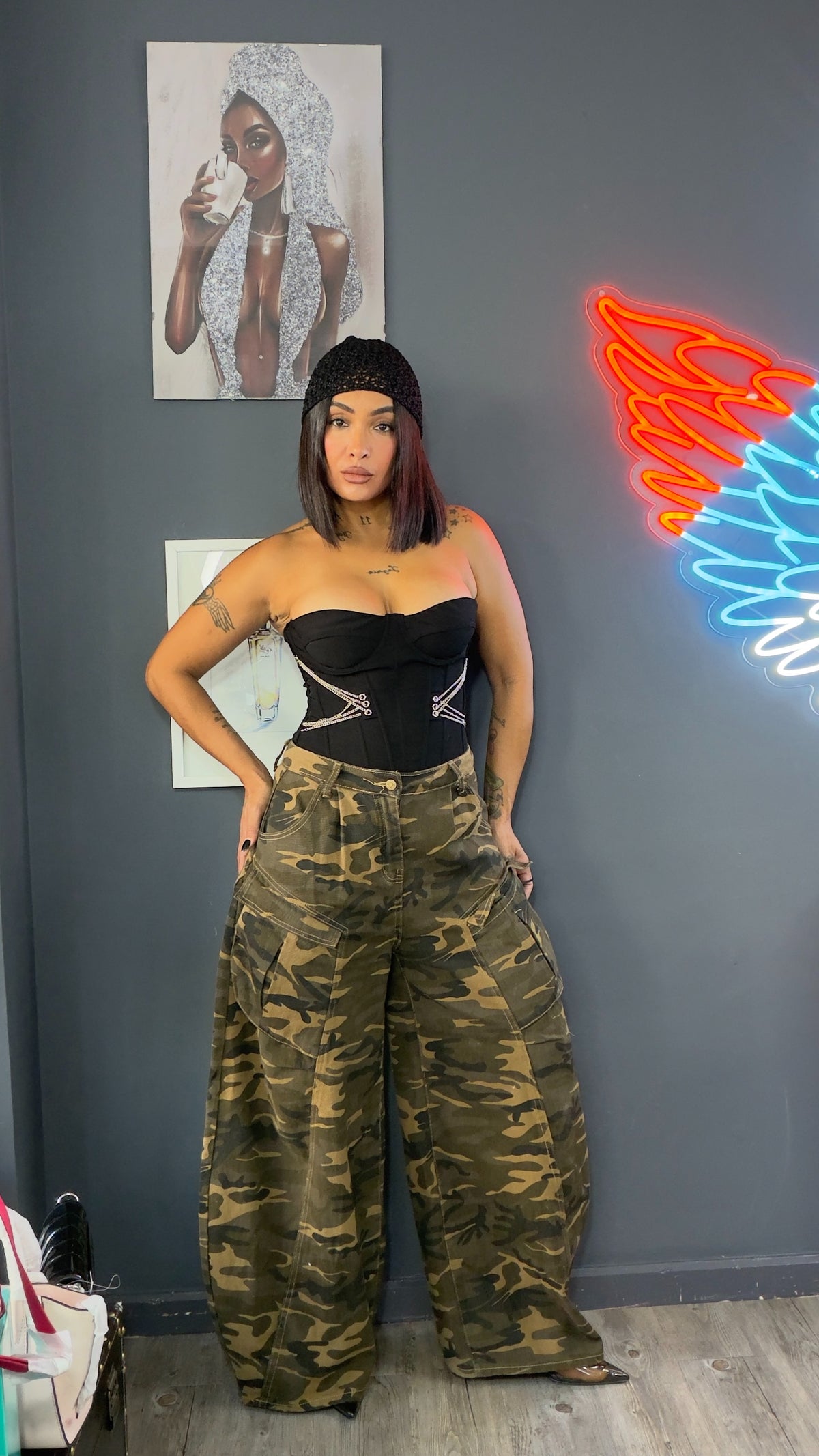 Jeans militar Baggy extrem