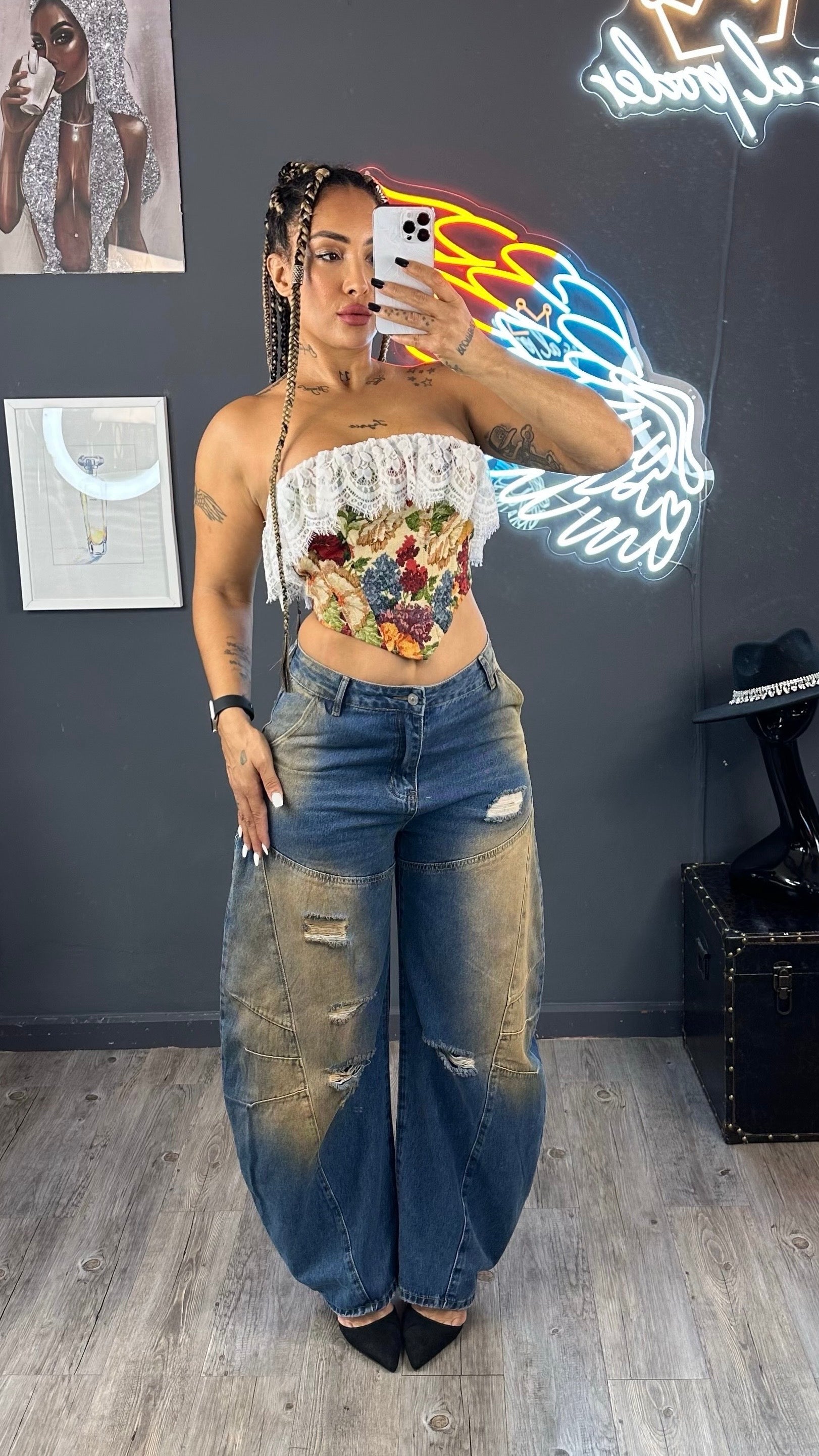 Top corset sin ballenas