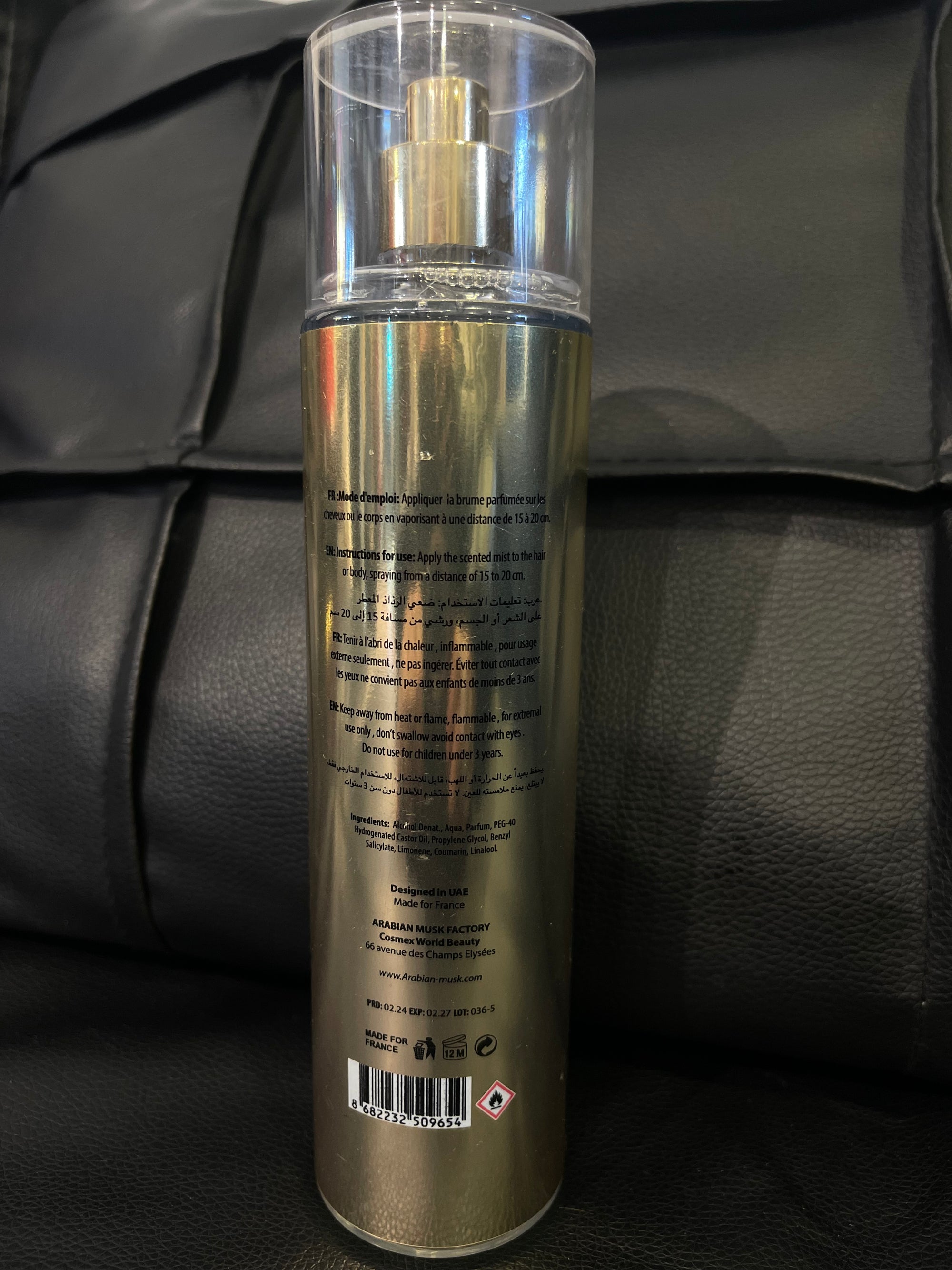 Perfume Arabe de cuerpo