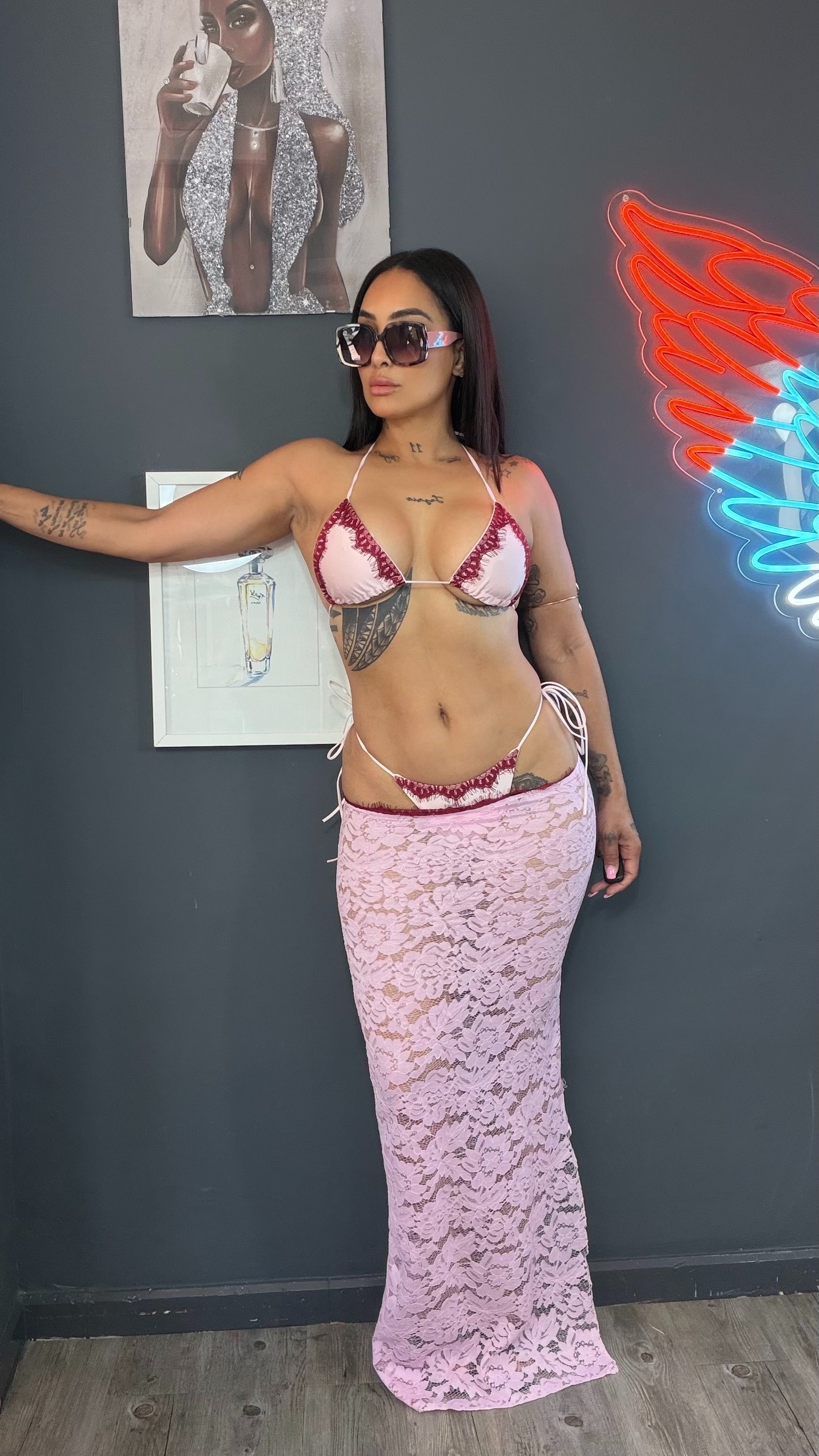 Bikini verano azul 3 PZ