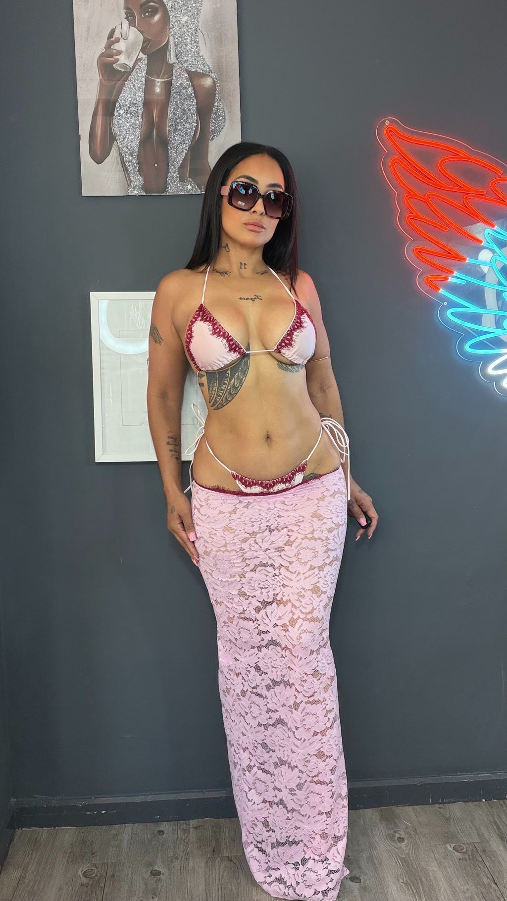 Bikini verano azul 3 PZ