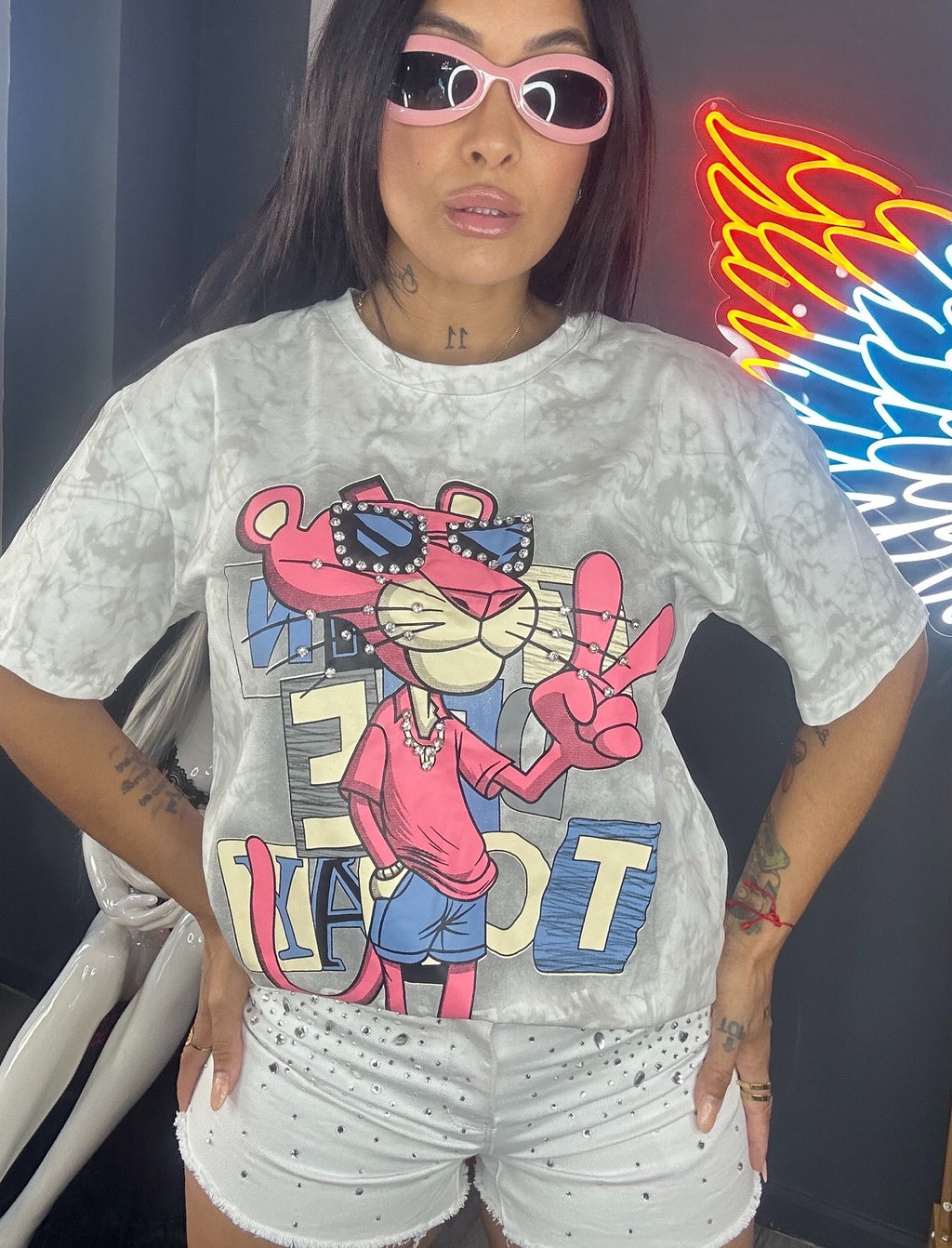 Camiseta pantera brillo