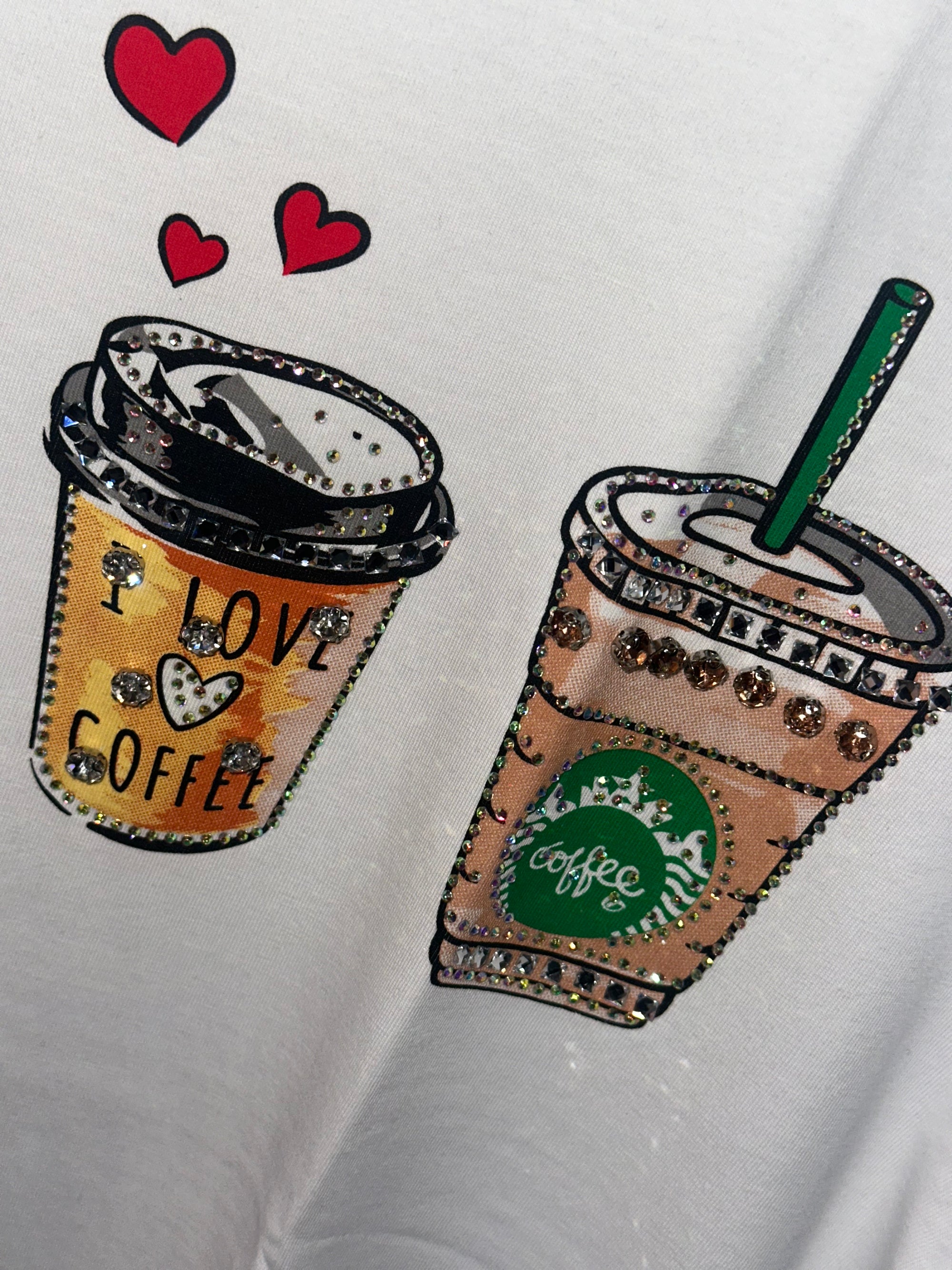Camiseta coffe diamante