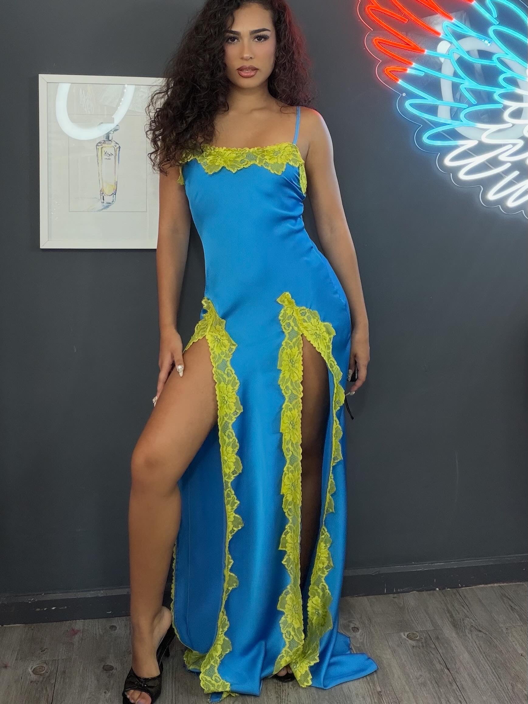 Vestido vencía largo