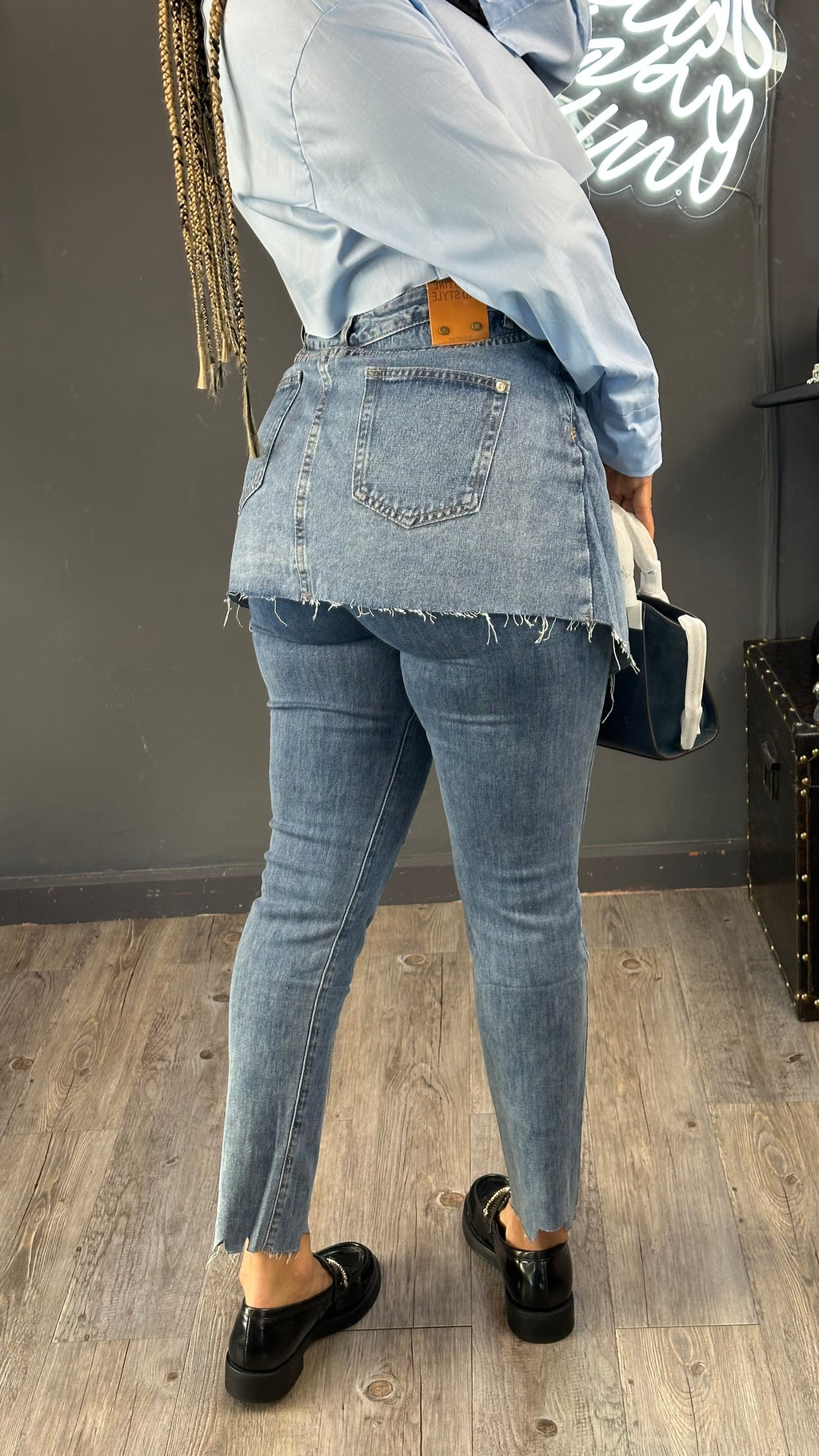 Jeans falda