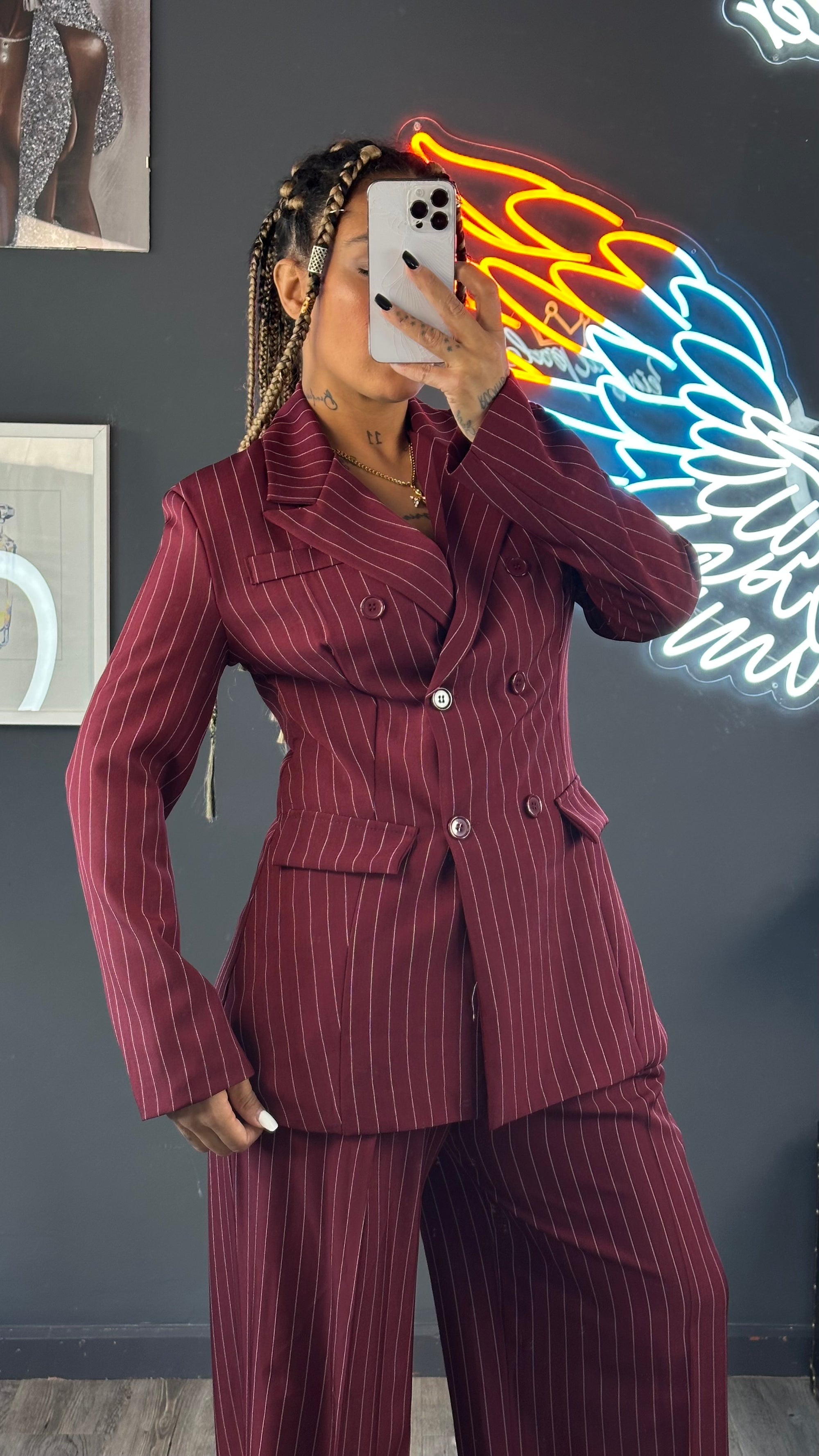 Traje chaqueta rallas