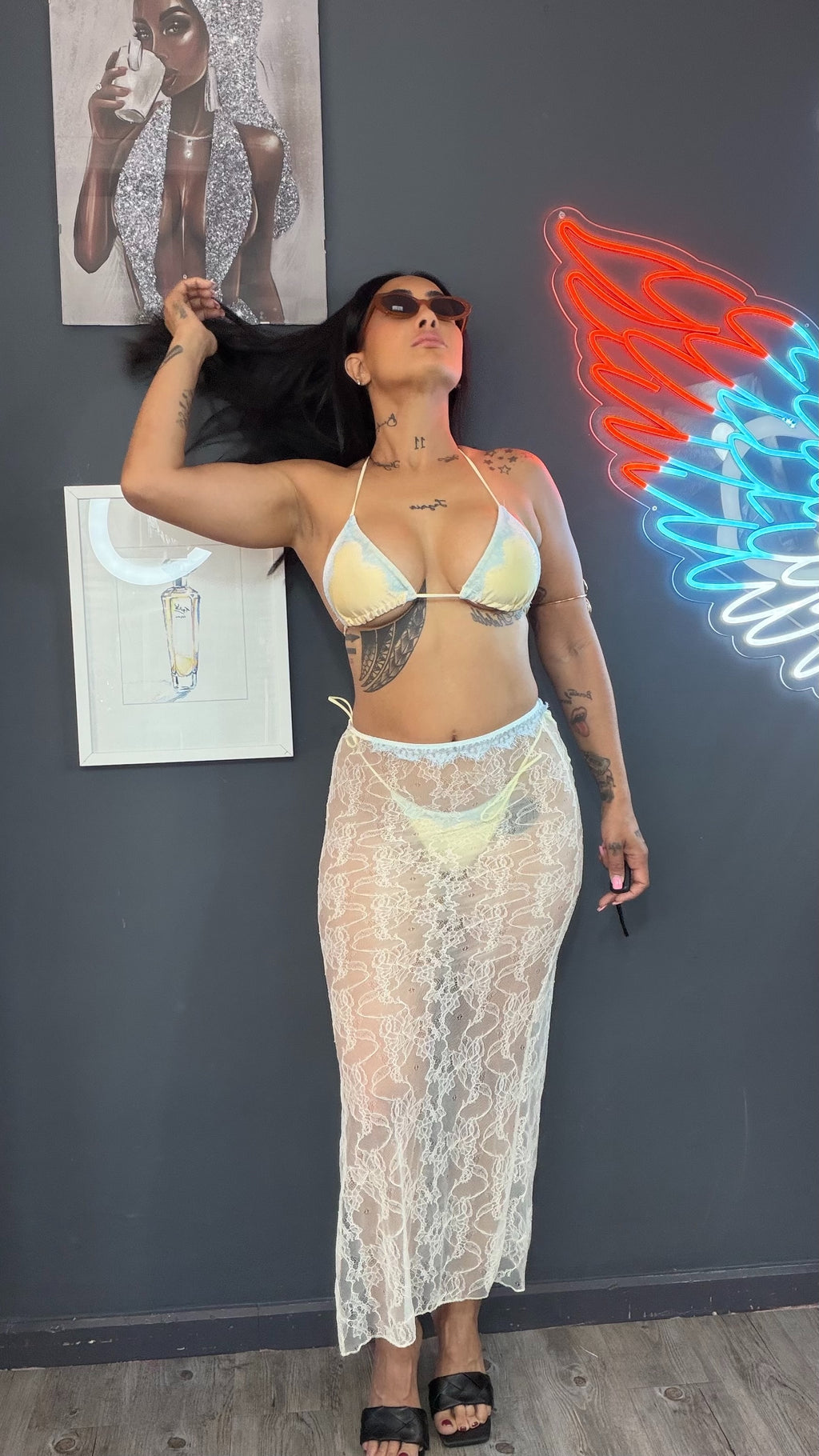 Bikini verano azul 3 PZ
