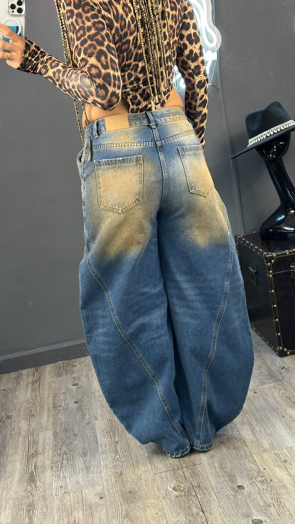 Jeans baggy extremo premium a