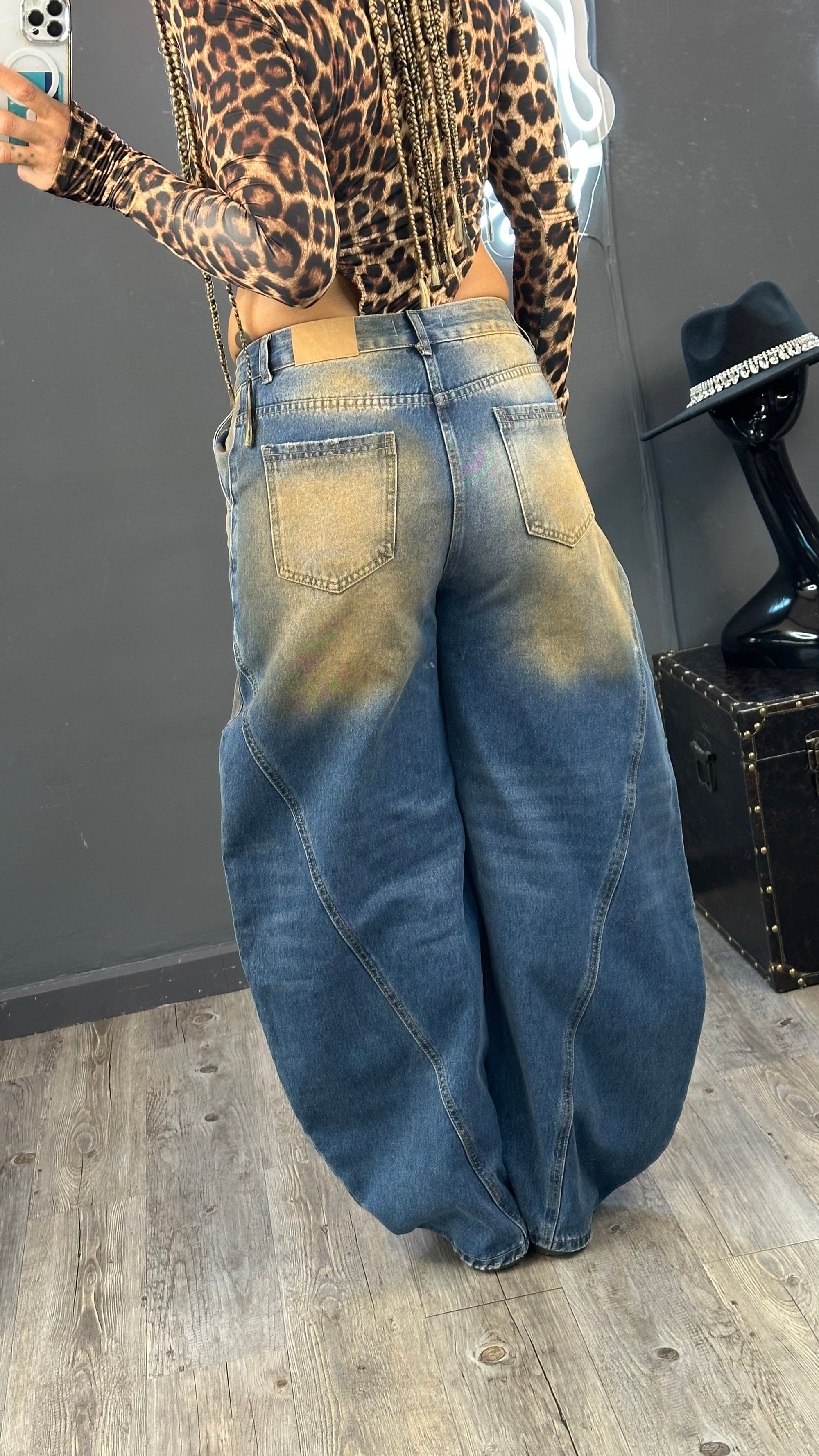 Jeans baggy extremo premium a