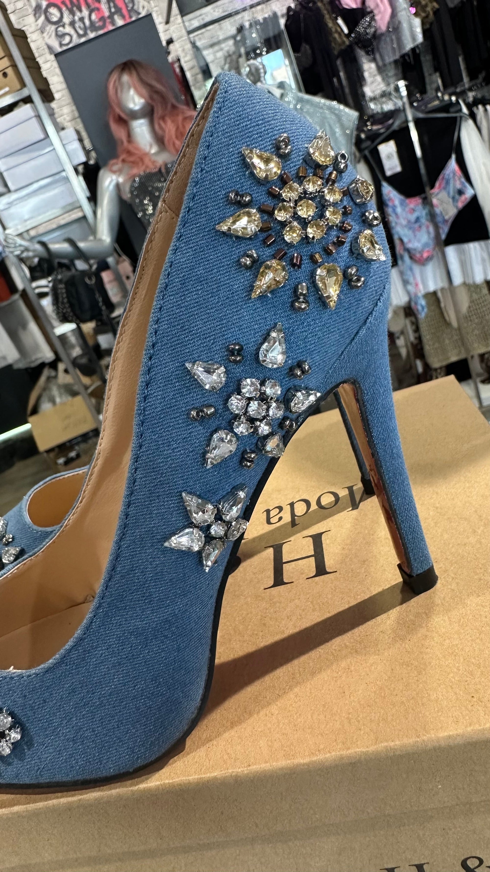 Tacones Denim fantasía