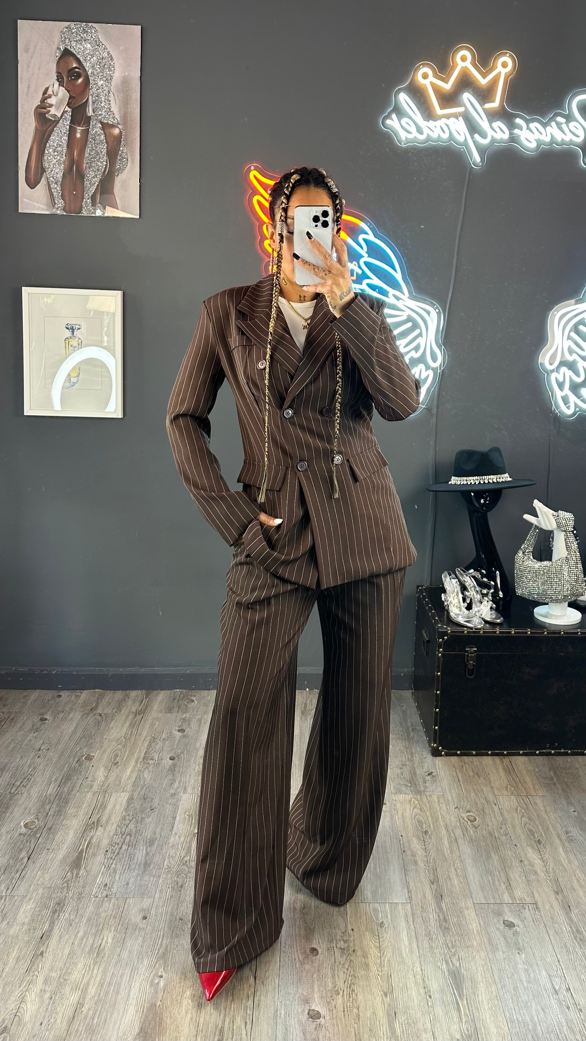 Traje chaqueta rallas