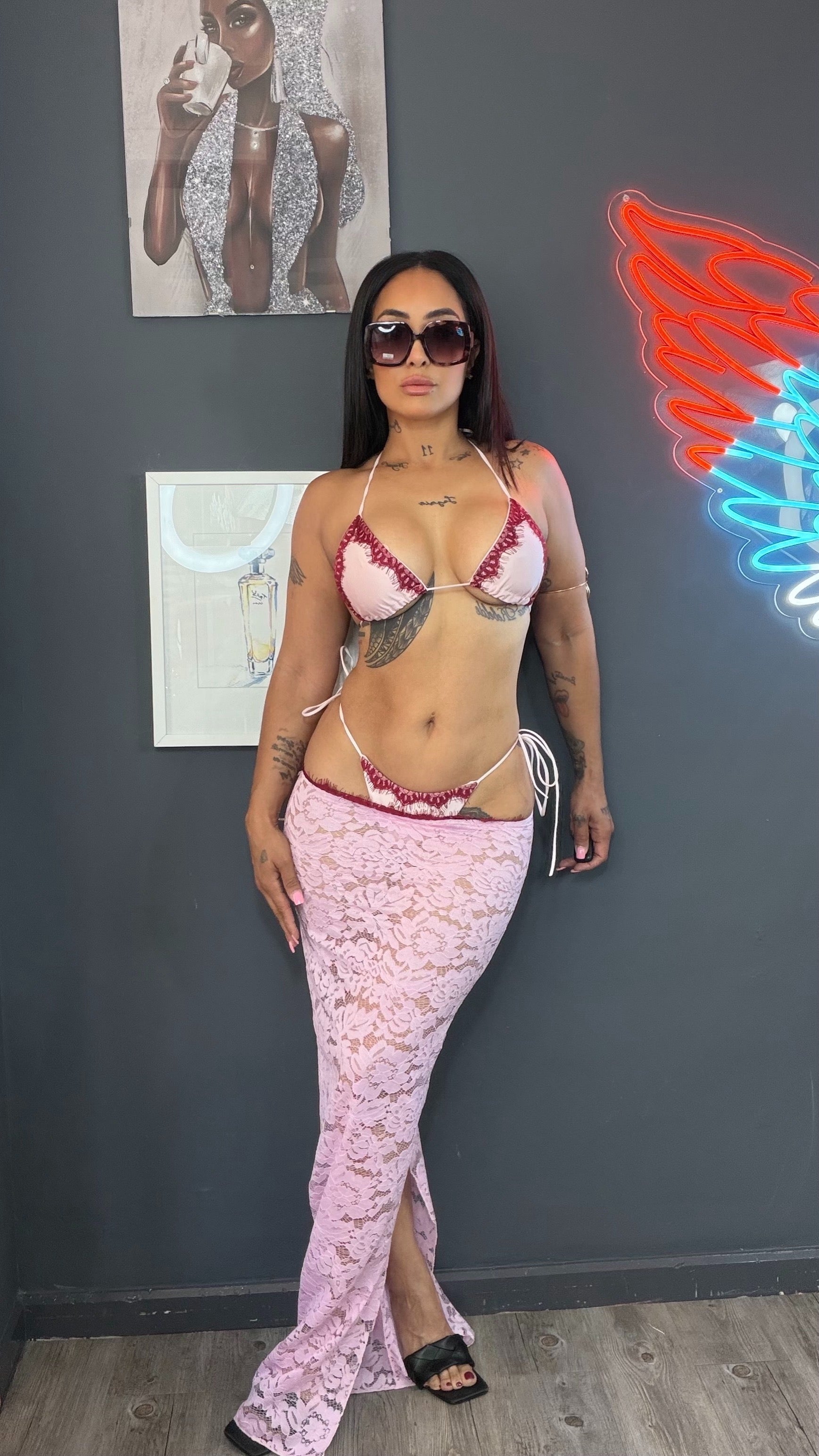 Bikini verano azul 3 PZ
