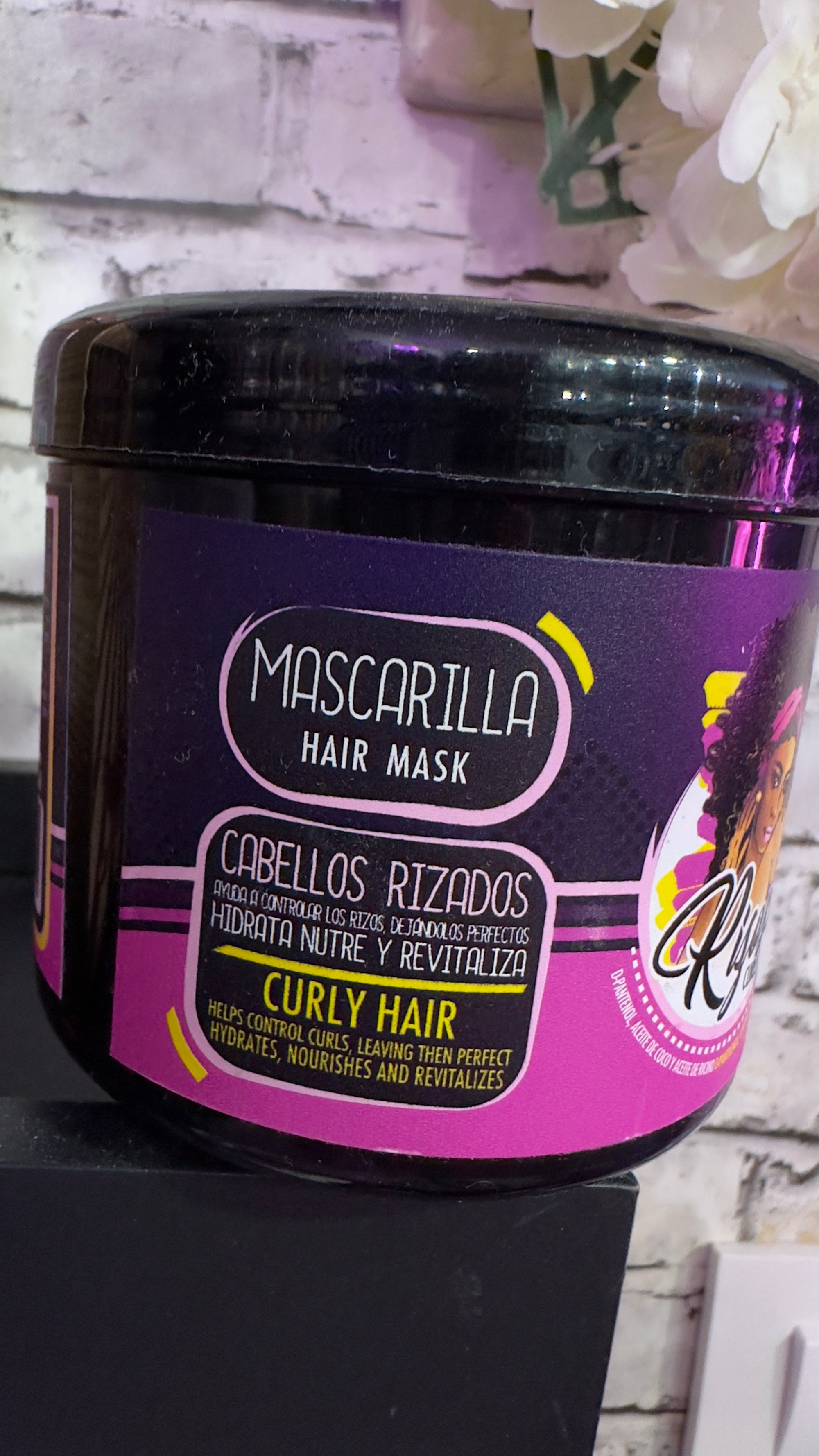 Mascarilla rizos con aceite de coco