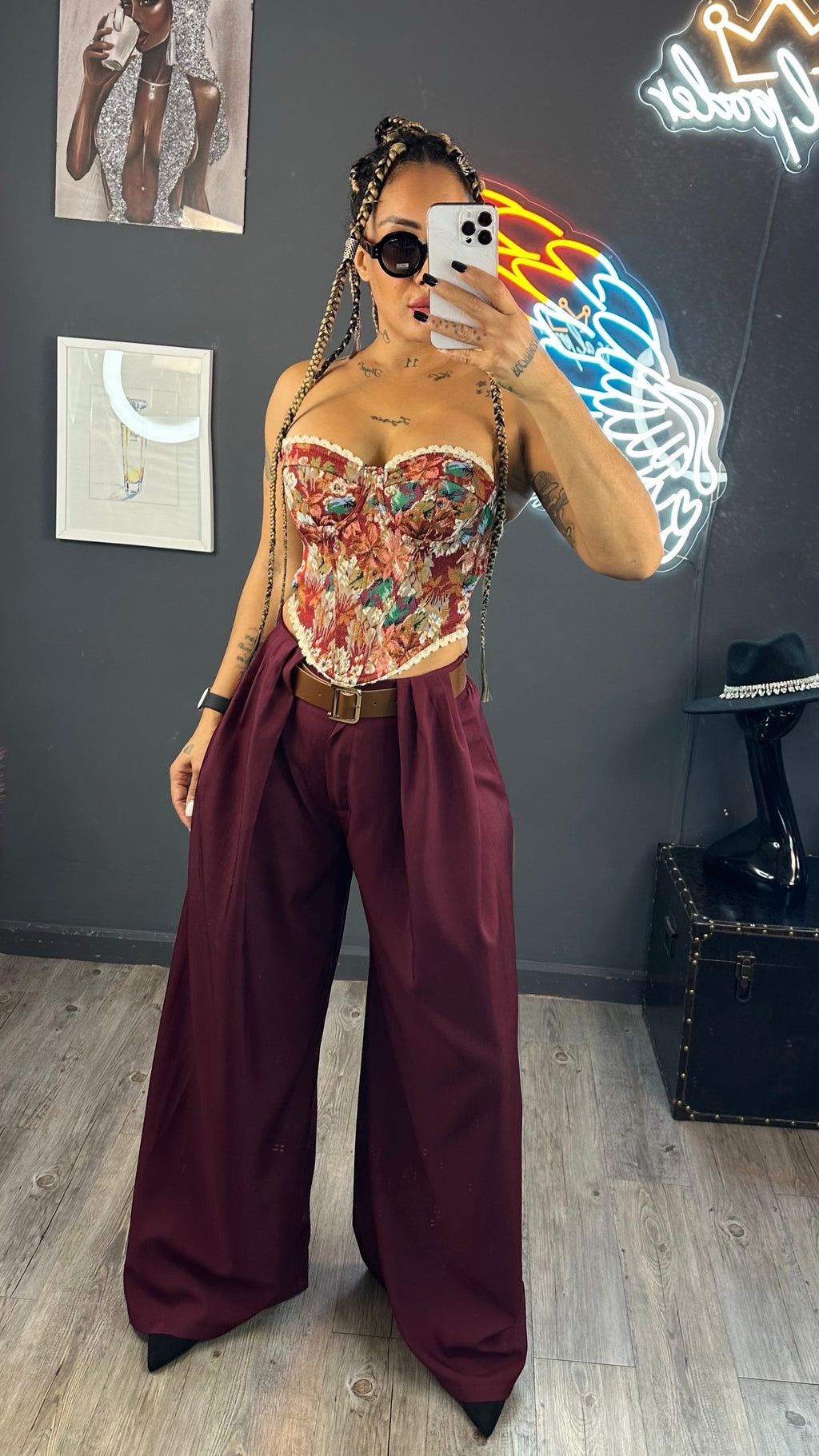 Pantalón fluido palazo premium