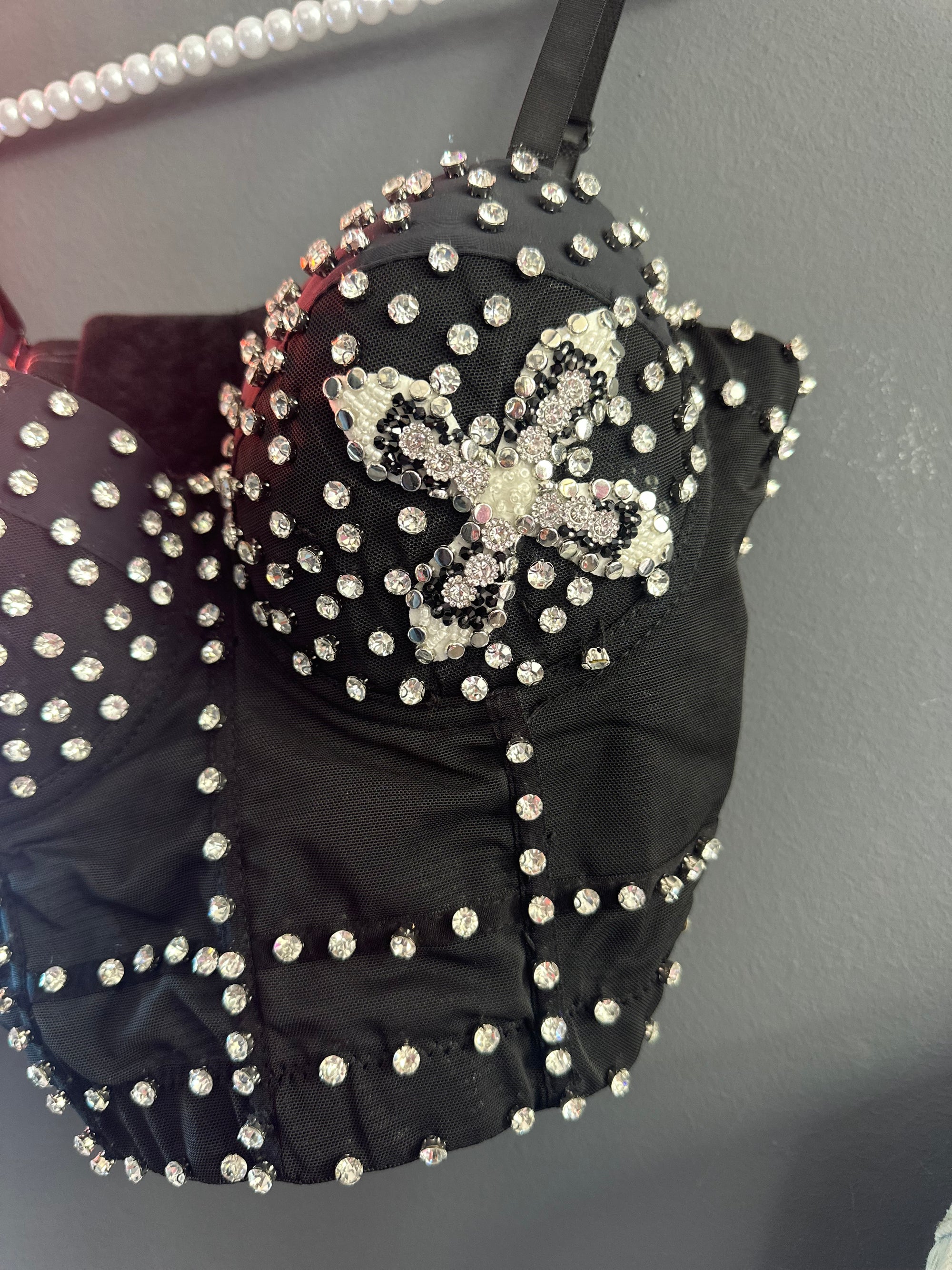 Corset top brillo cruz