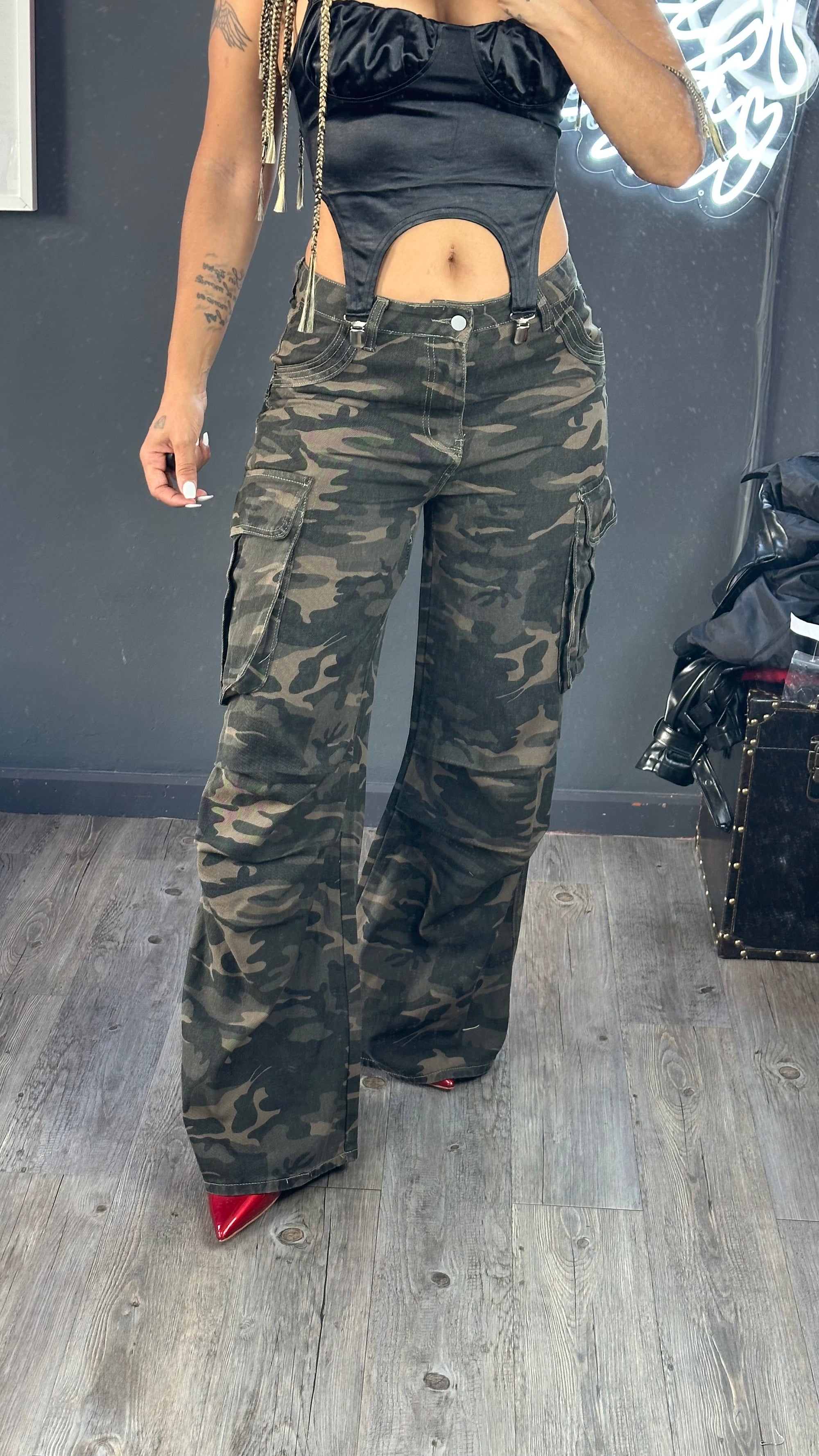 Jeans, cargo, camuflaje