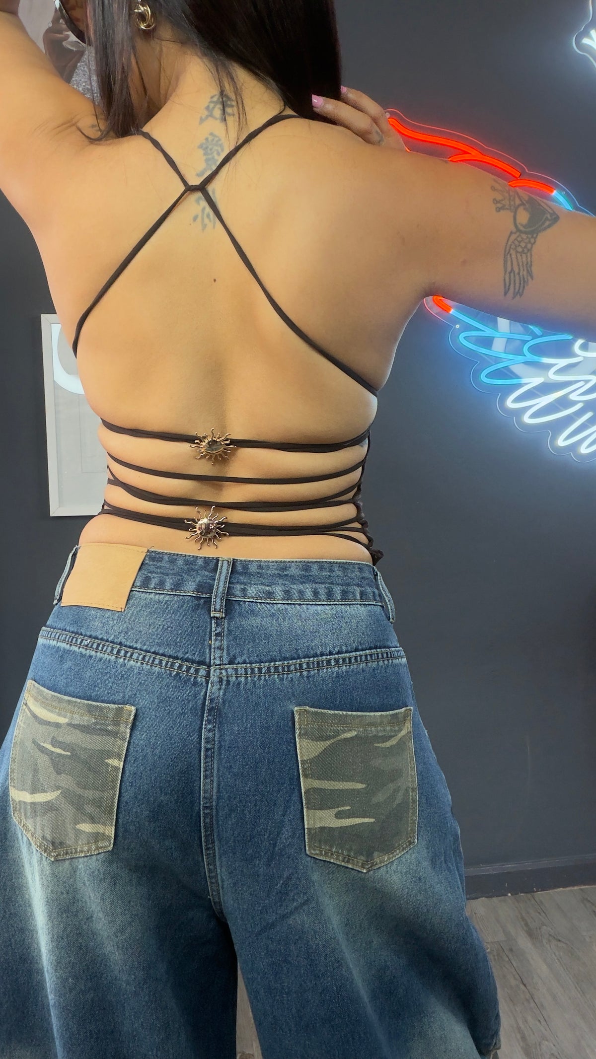 Jeans balón militar 3D