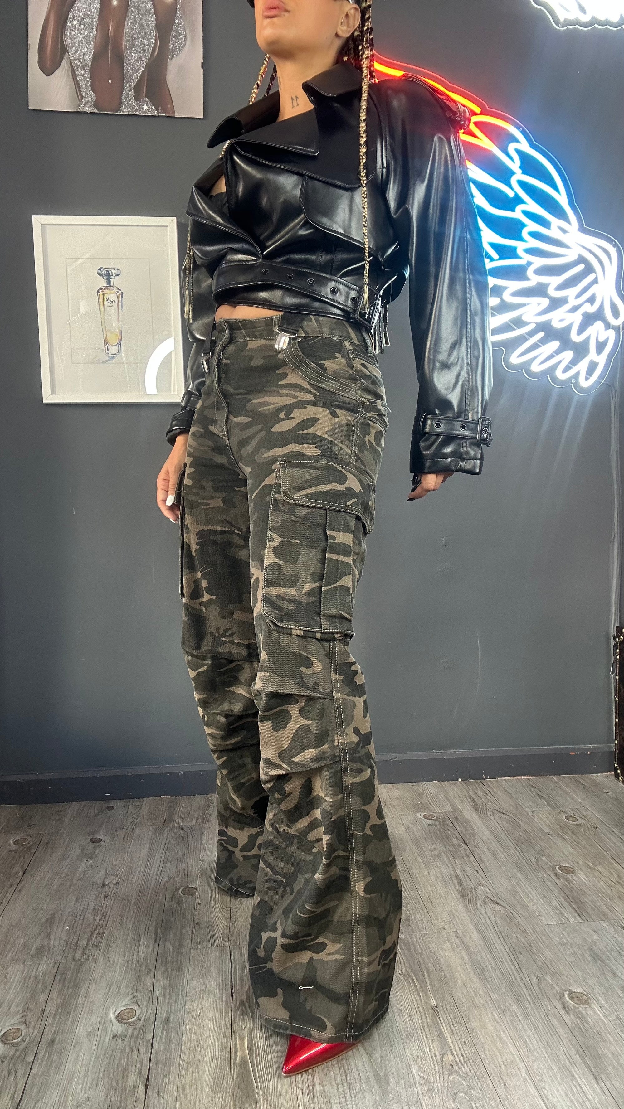 Jeans, cargo, camuflaje