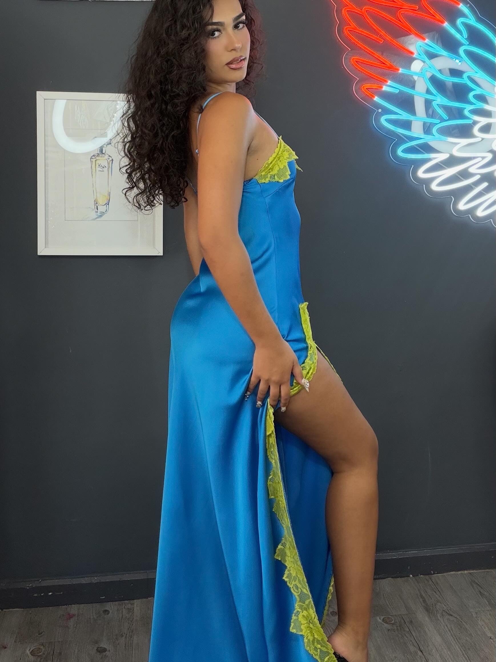 Vestido vencía largo
