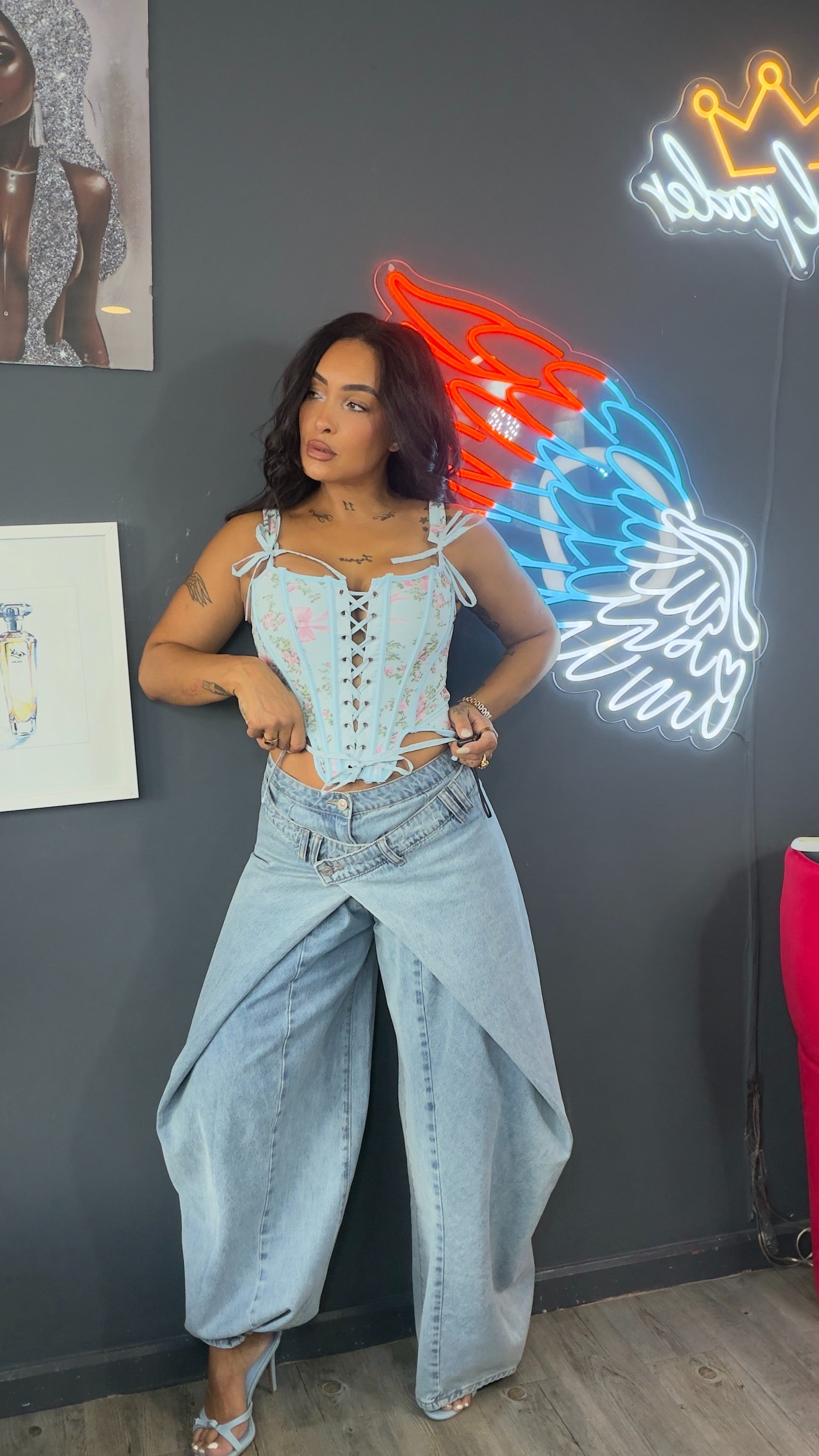 Jeans doble cintura