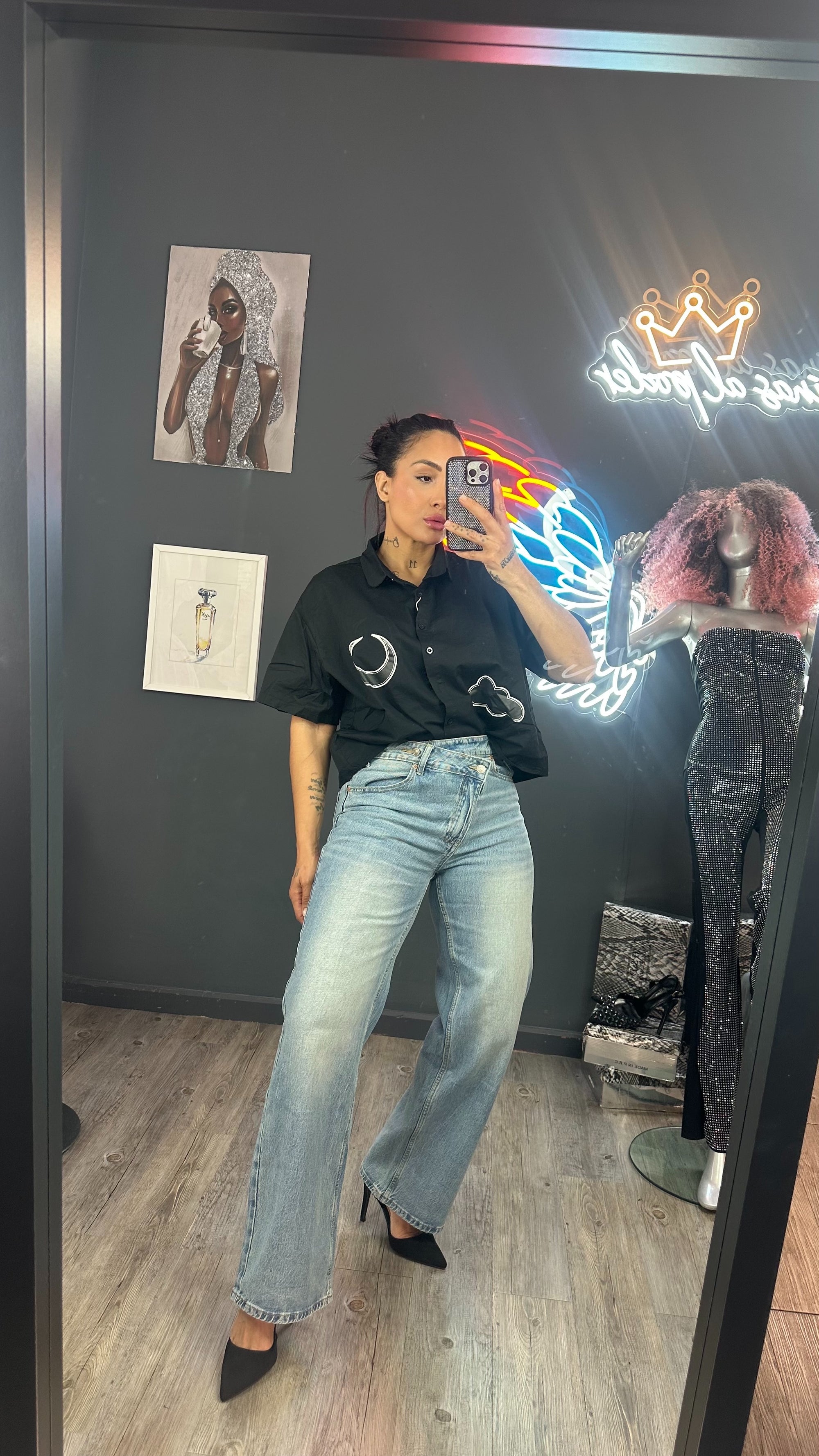 Jeans Zara cruzado