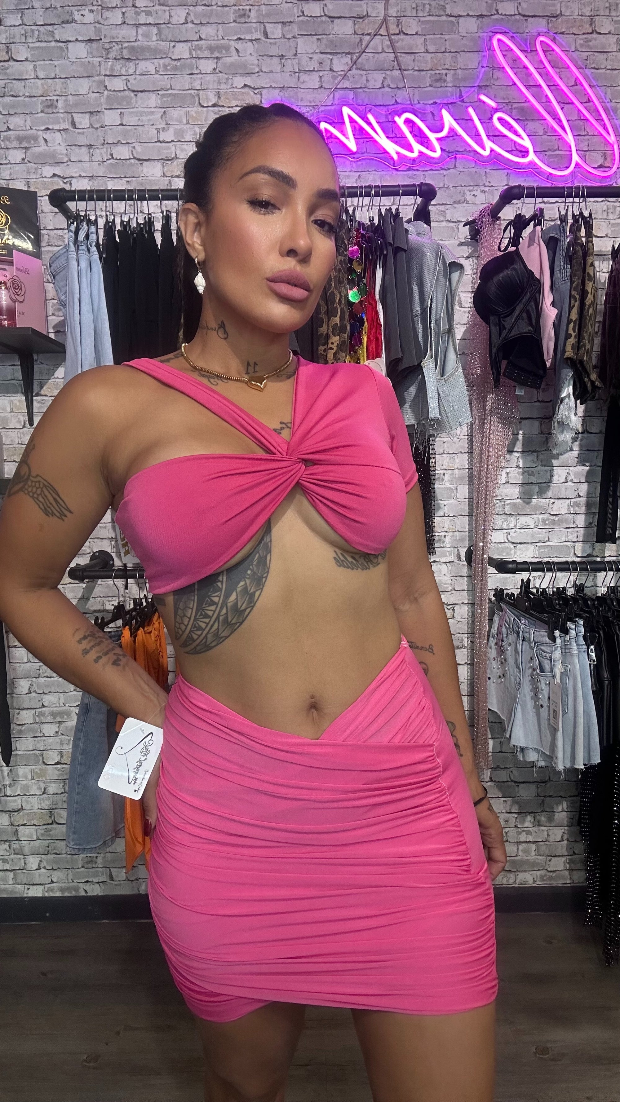 Conjunto Verano rosa