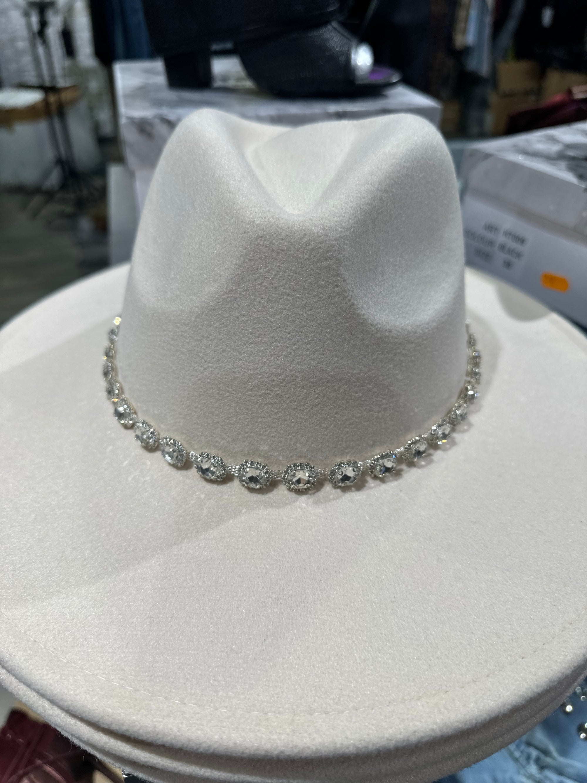 Sombrero joya beige