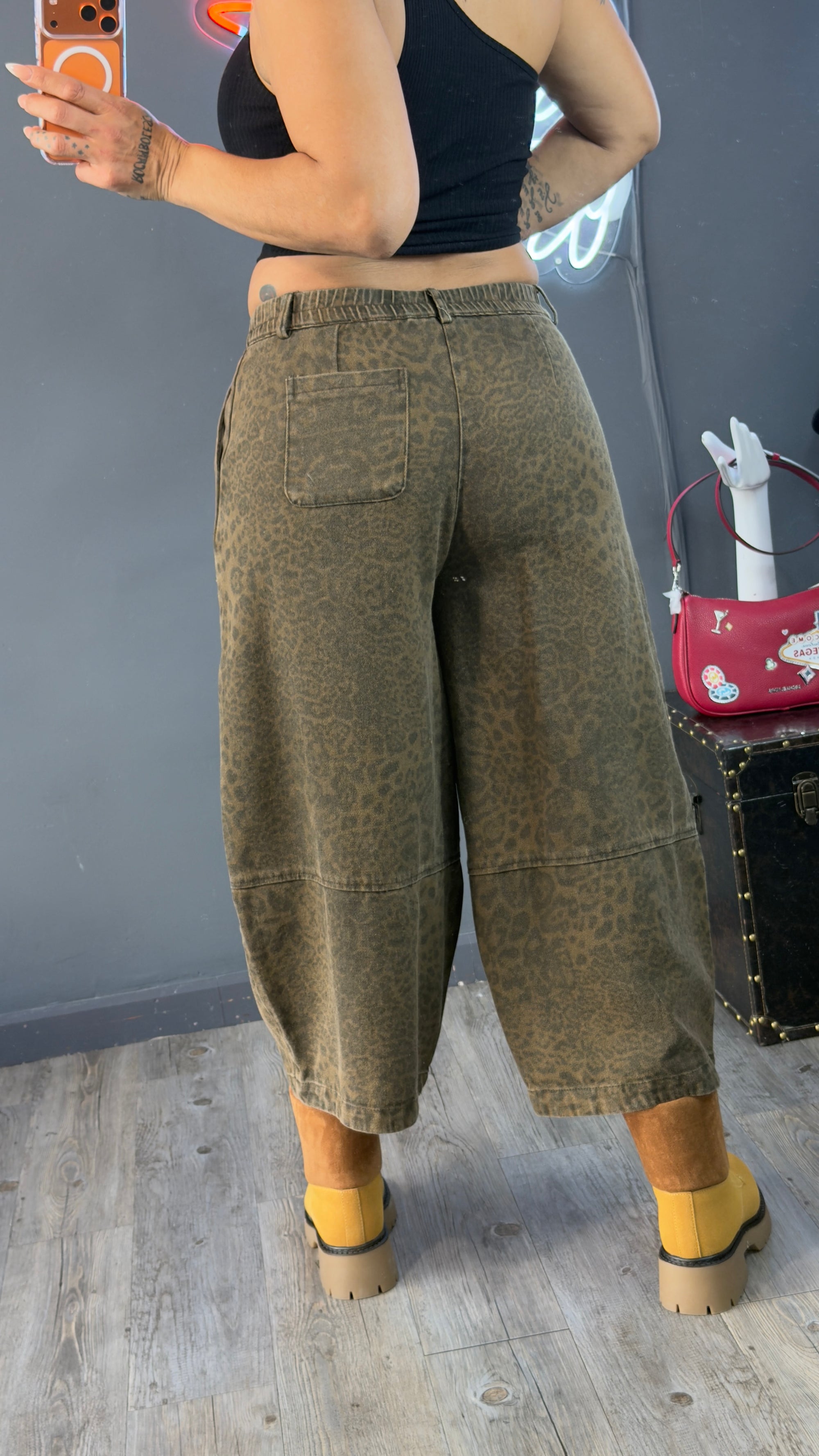 Bermuda vaquera premium Oversize Animal print