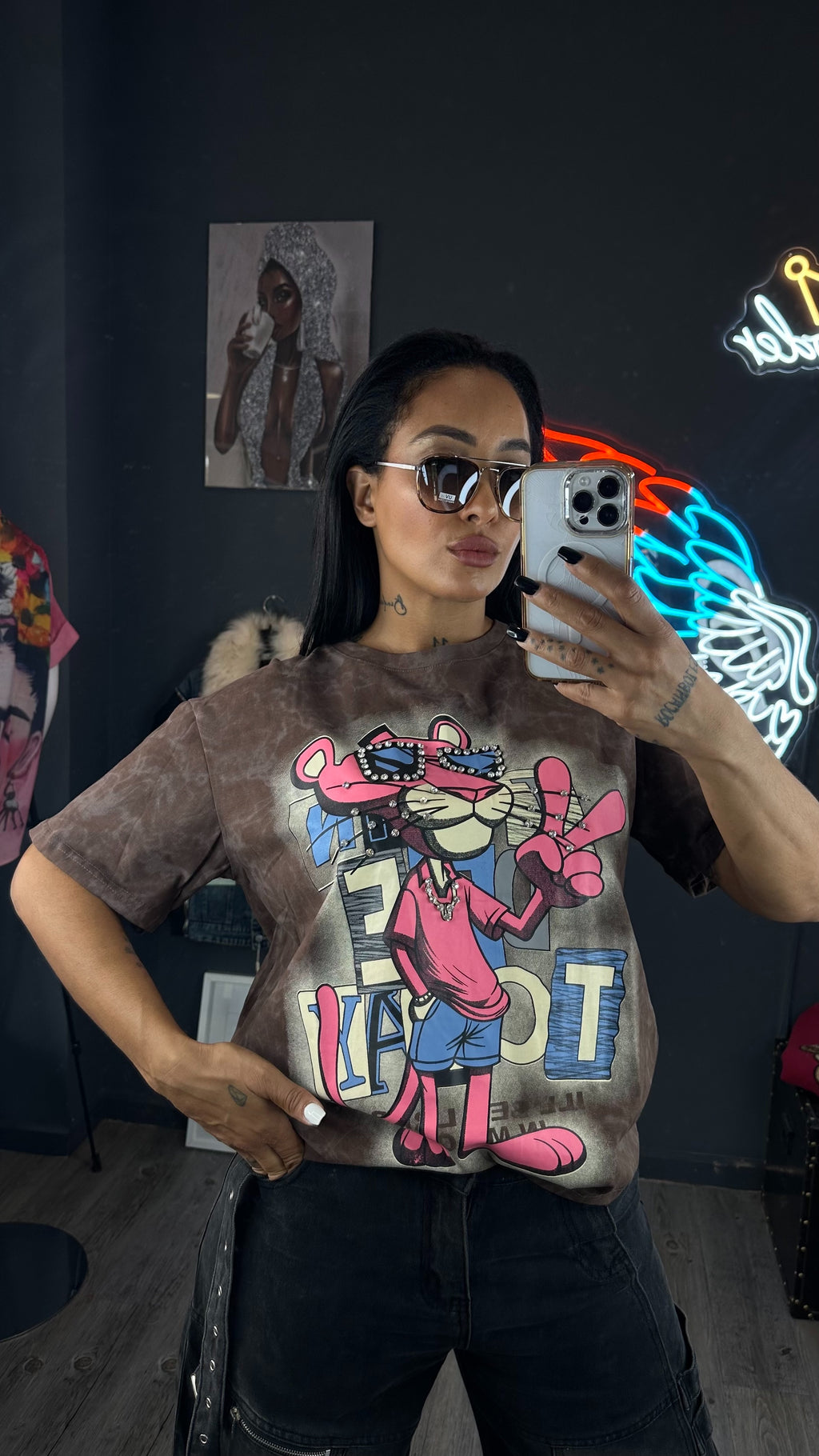 Camiseta pantera brillo