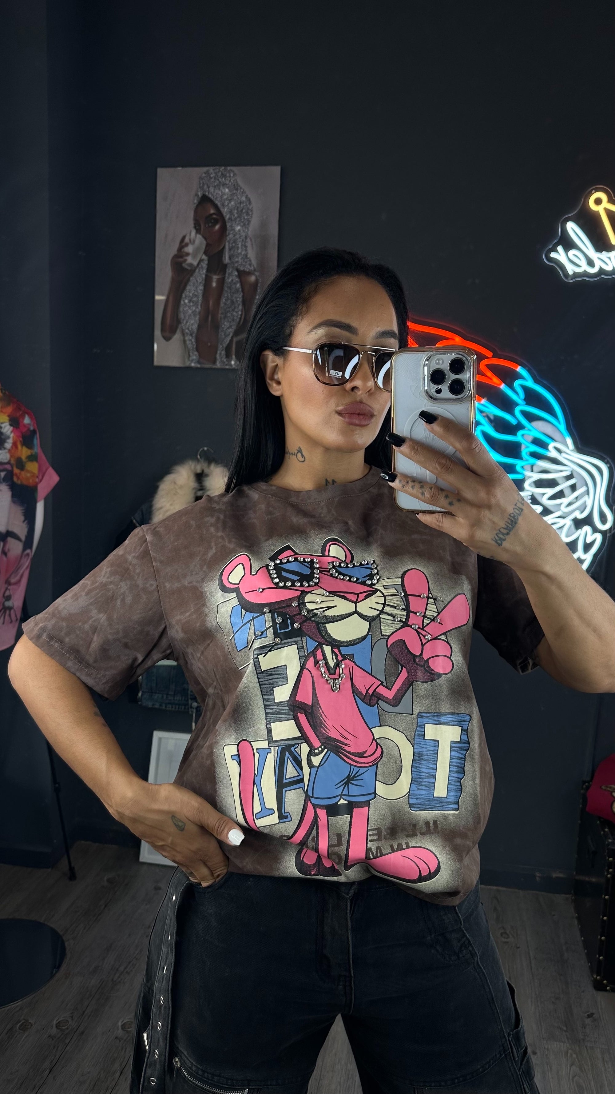 Camiseta pantera brillo