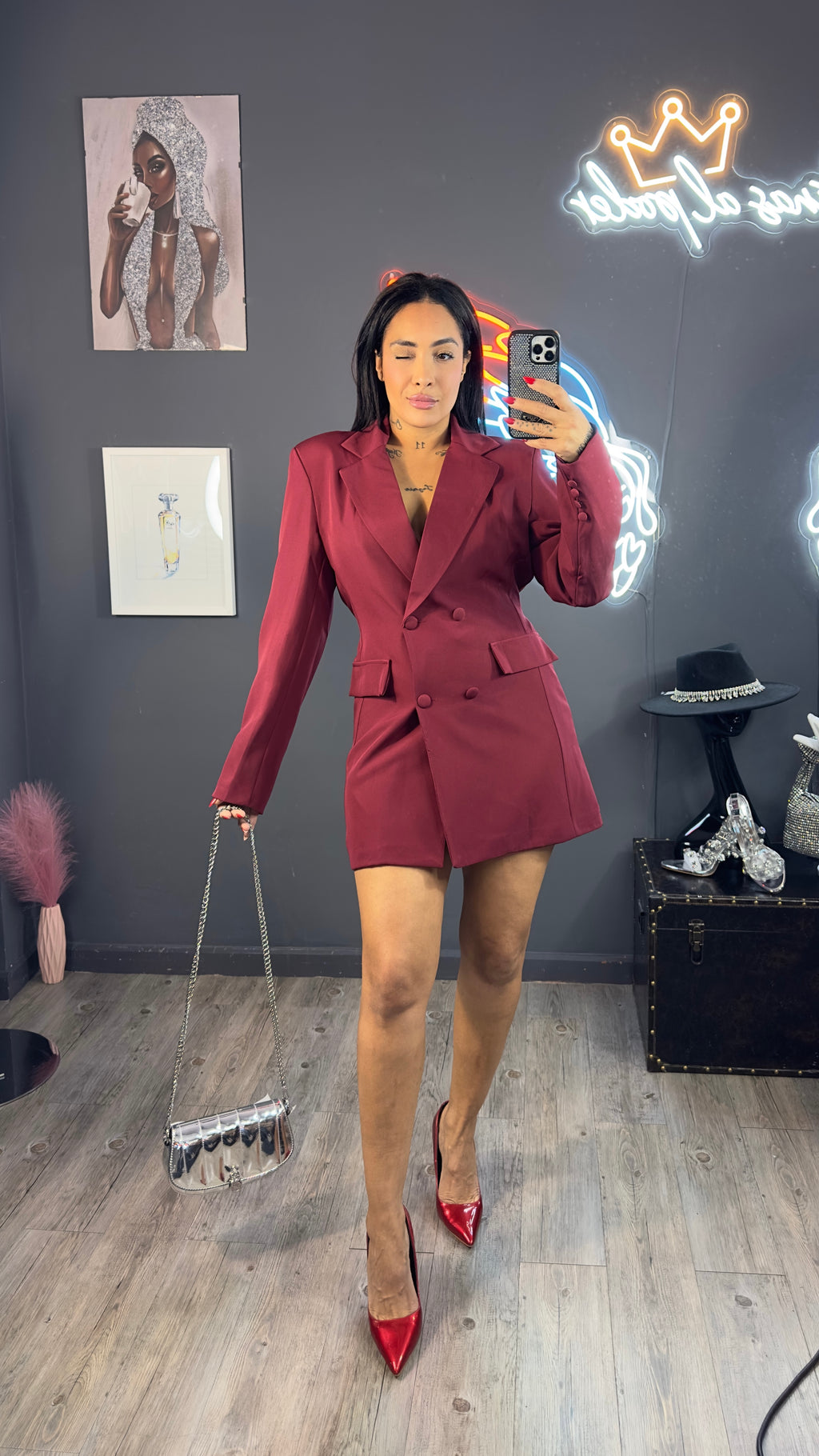 Vestido blazer Oversize