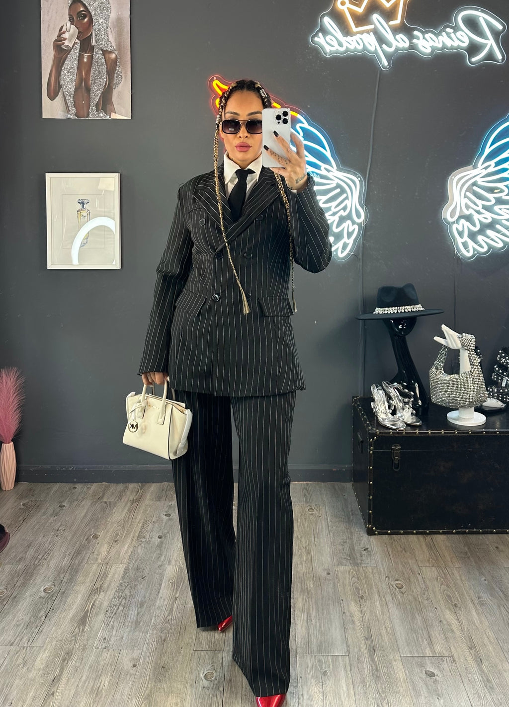 Traje chaqueta rallas