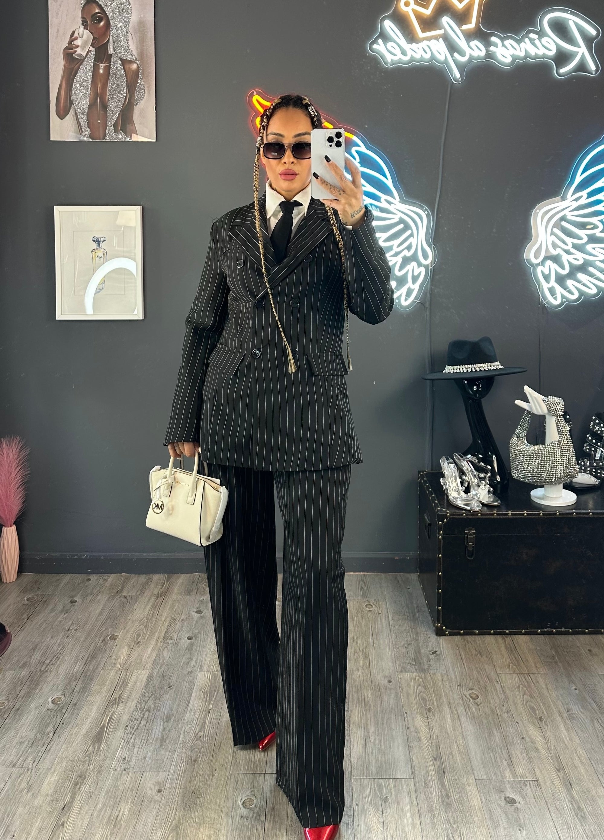 Traje chaqueta rallas