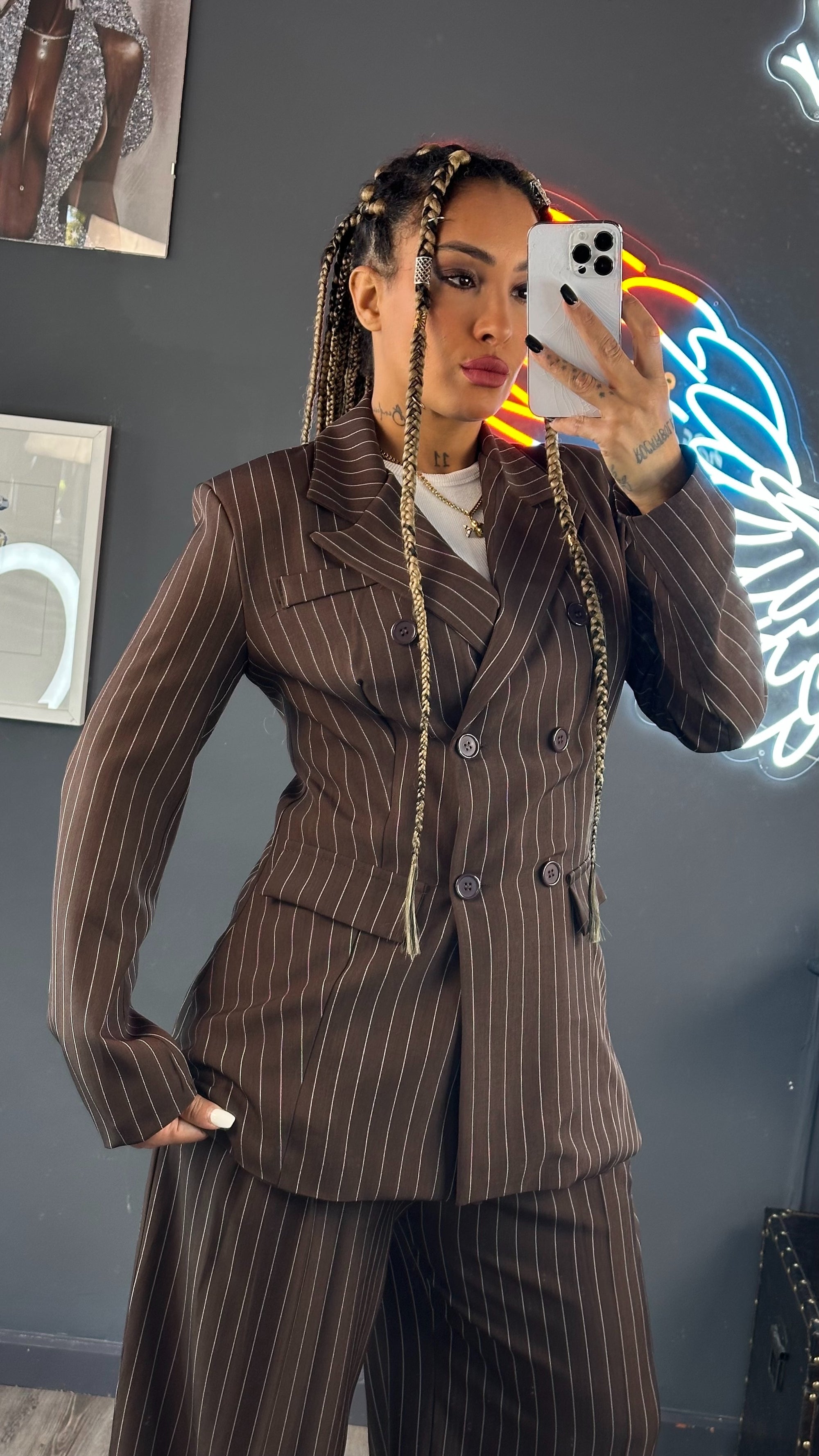 Traje chaqueta rallas