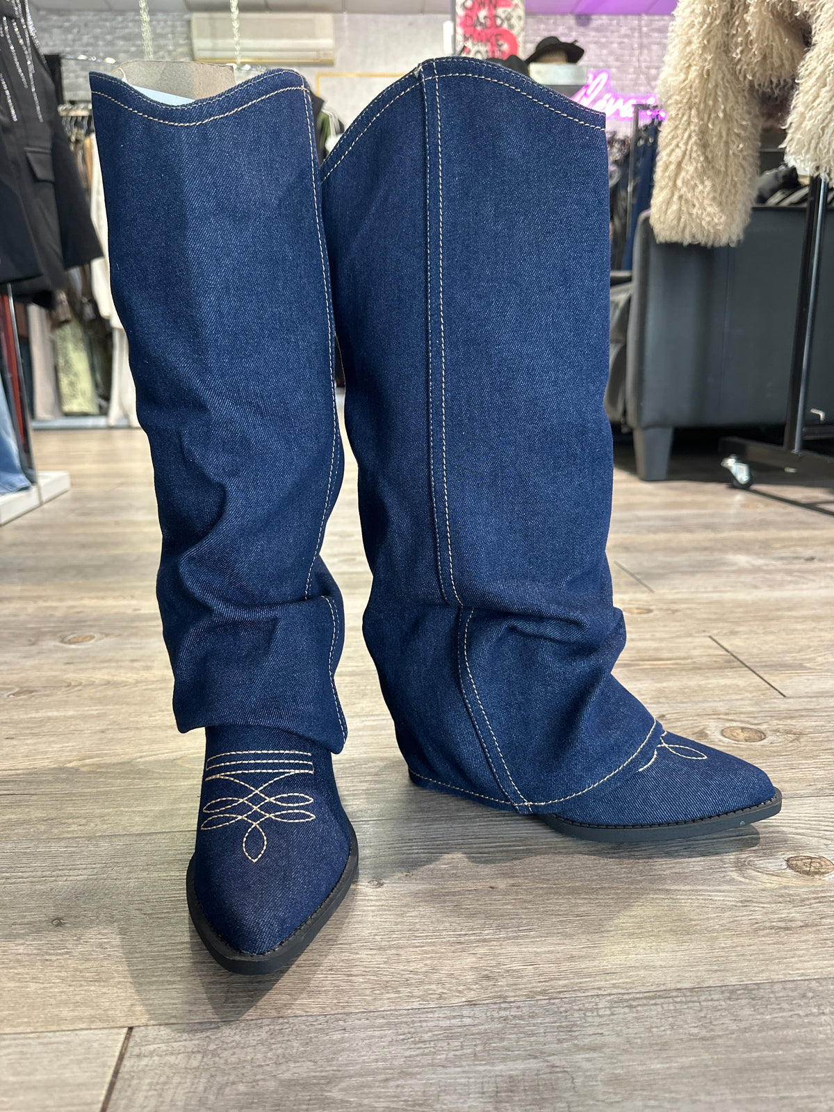 Botas Cawboy jeans