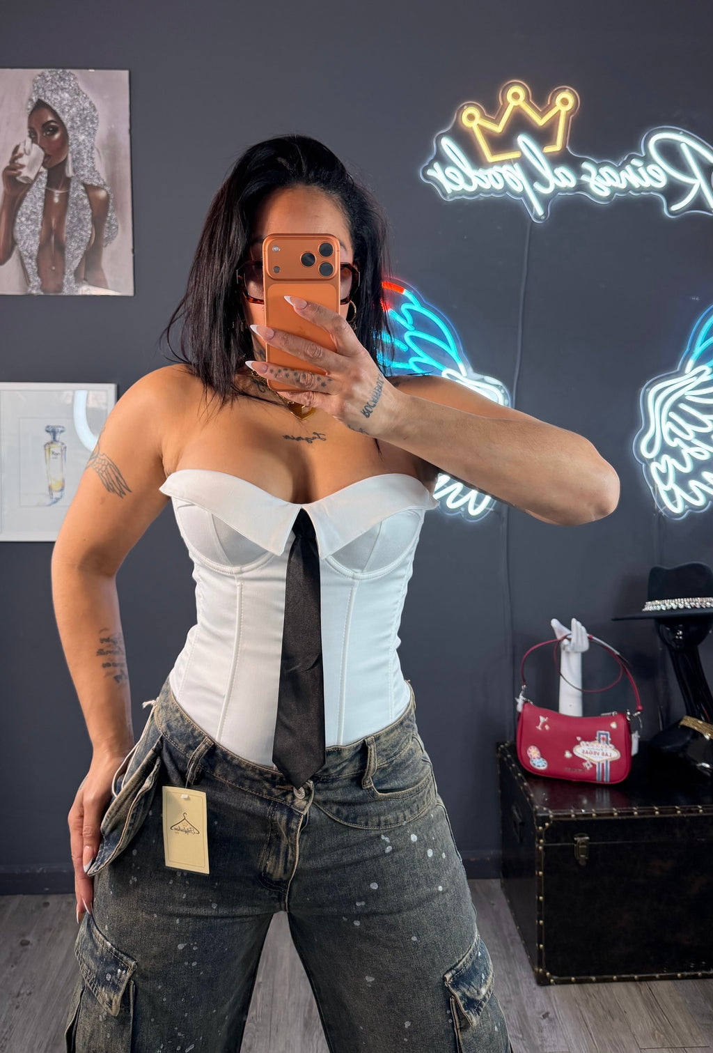 Corset, corbata elástico