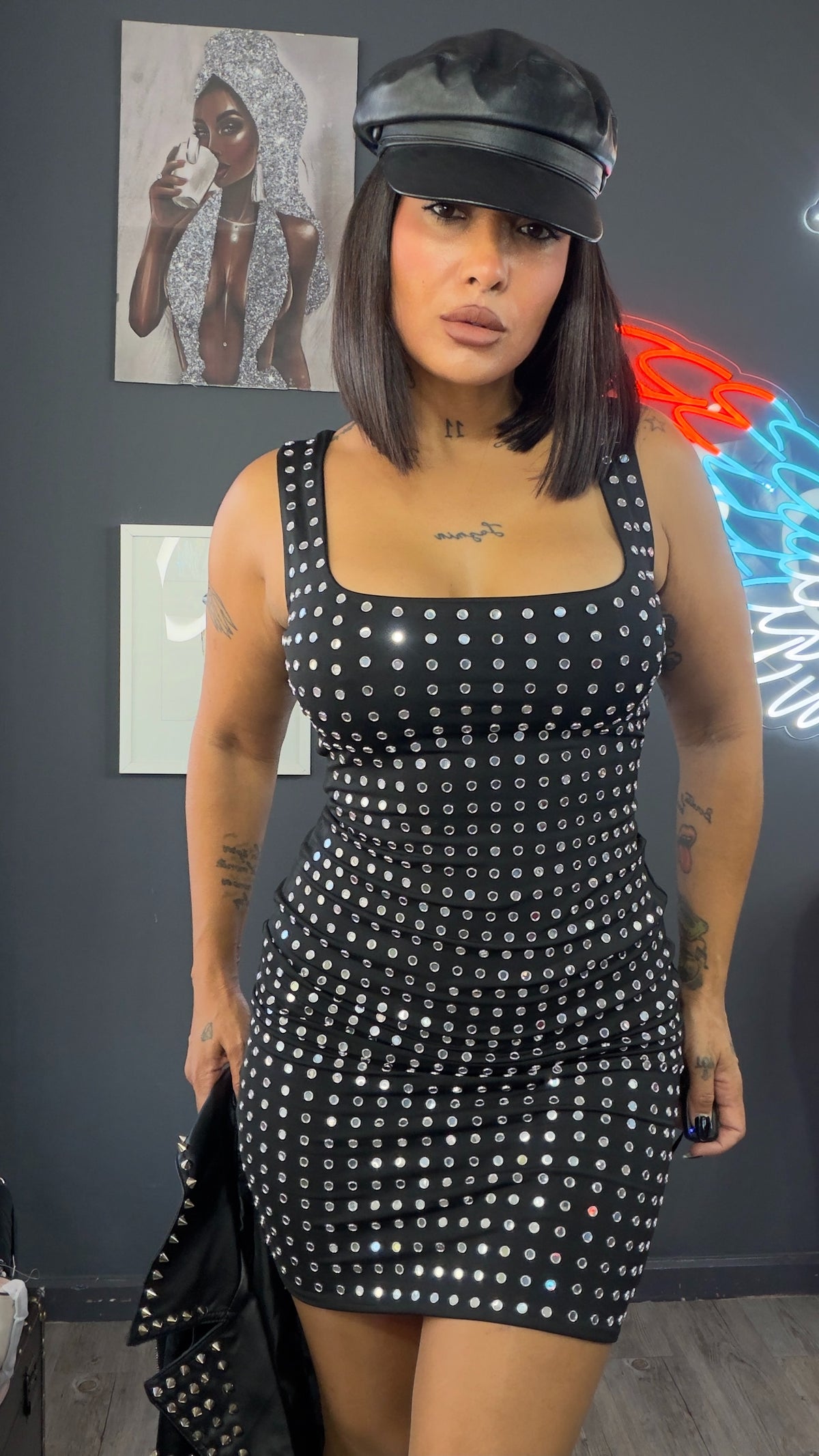 Vestido espejos mega elástico