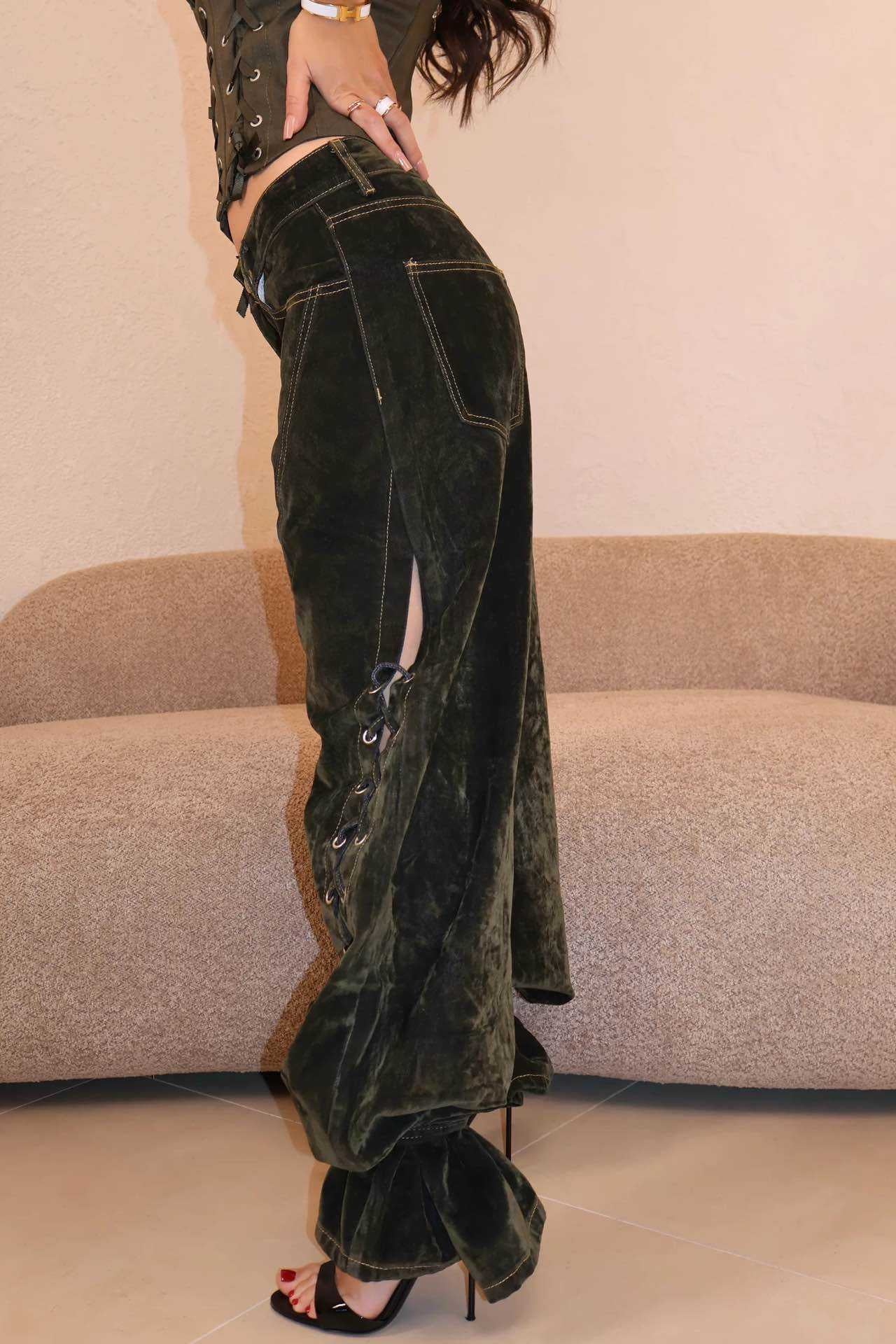 Jeans Premium con acabado exterior efecto ante vintage