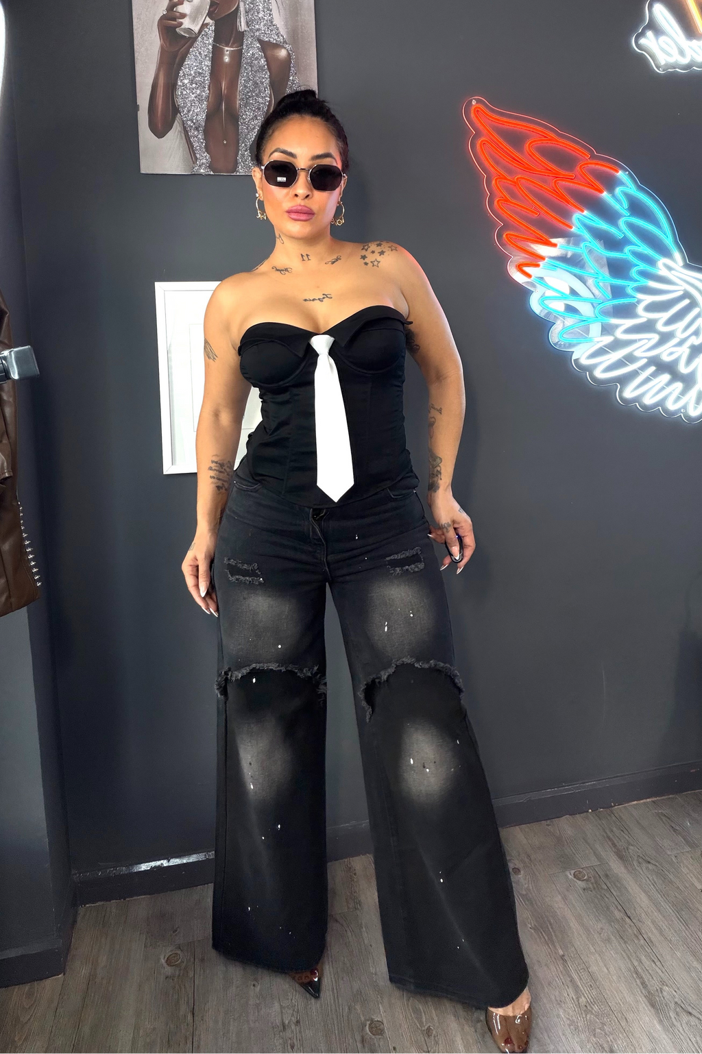 Corset, corbata elástico