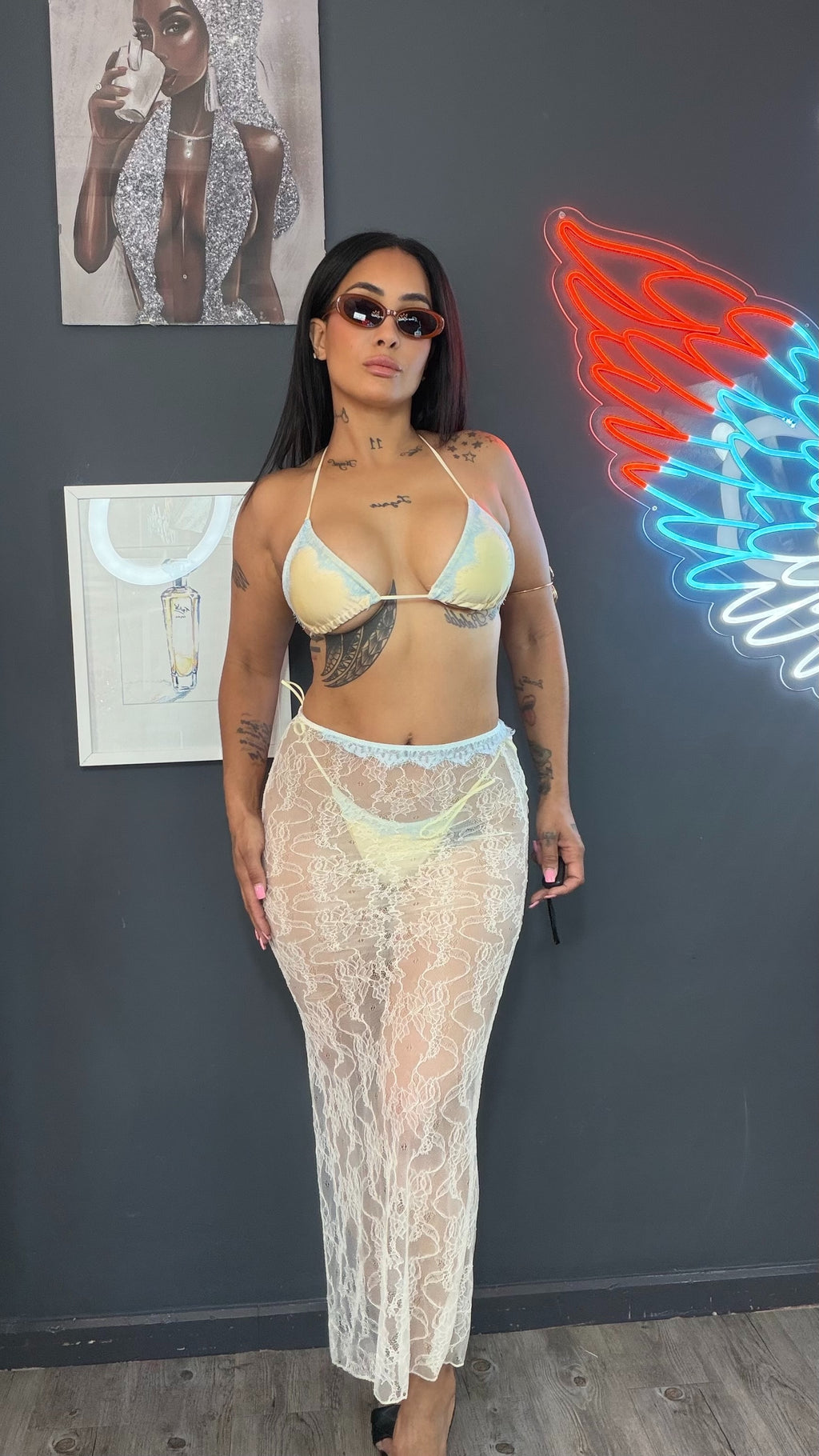 Bikini verano azul 3 PZ