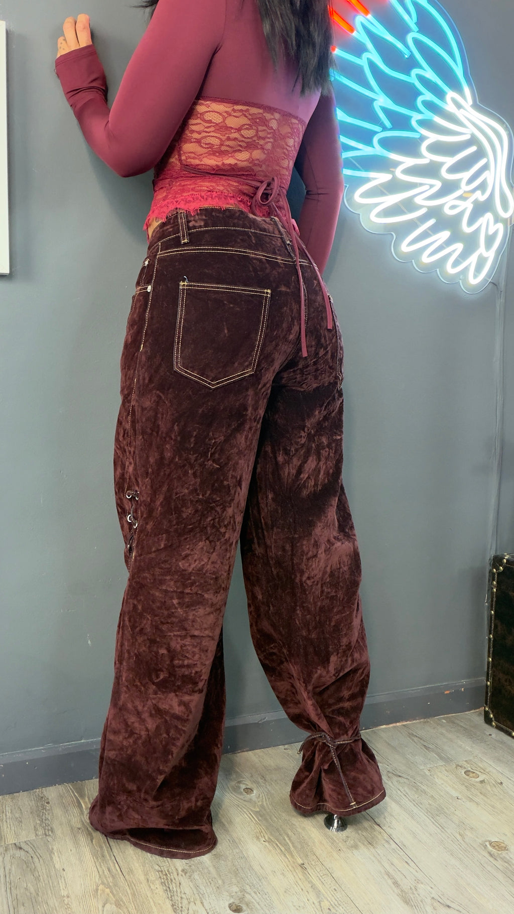 Jeans Premium con acabado exterior efecto ante vintage