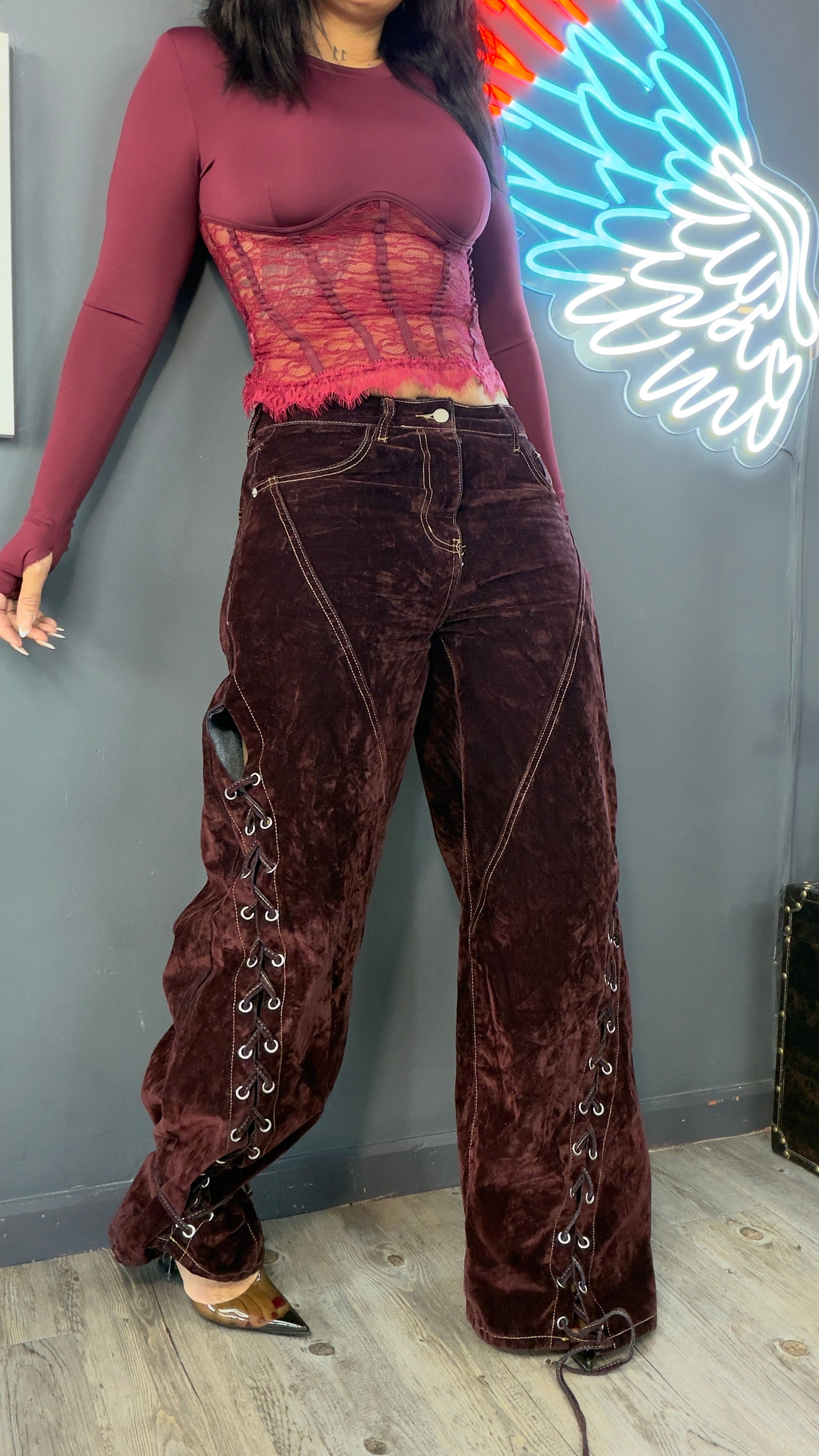 Jeans Premium con acabado exterior efecto ante vintage