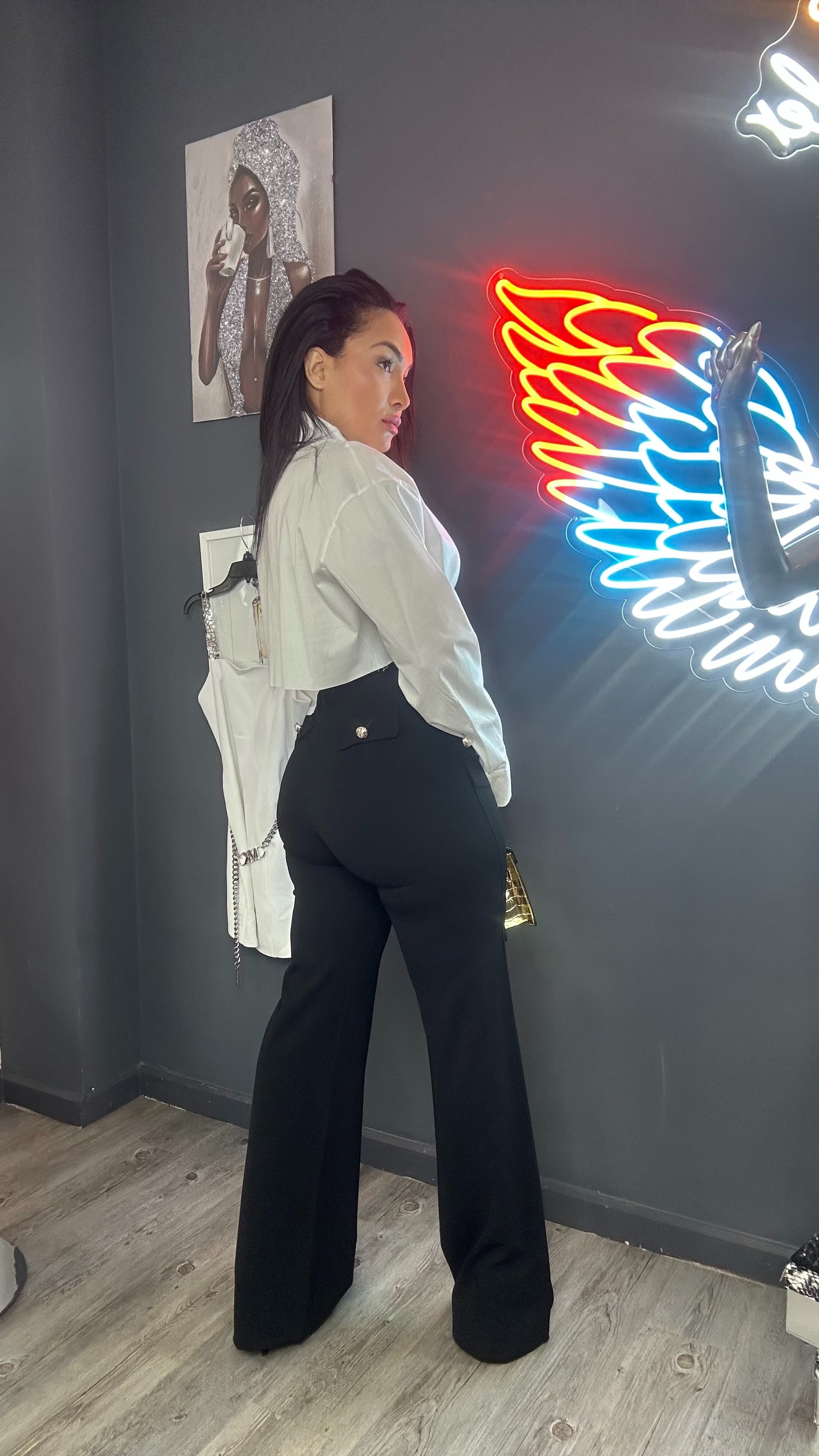 Pantalón cintura alta
