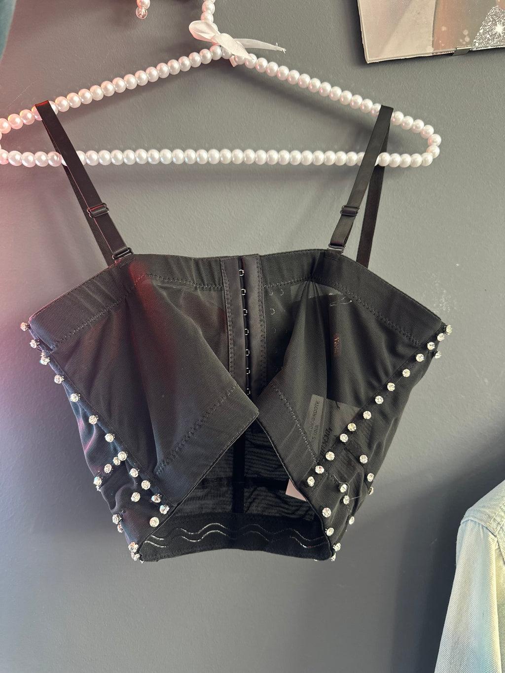 Corset top brillo cruz