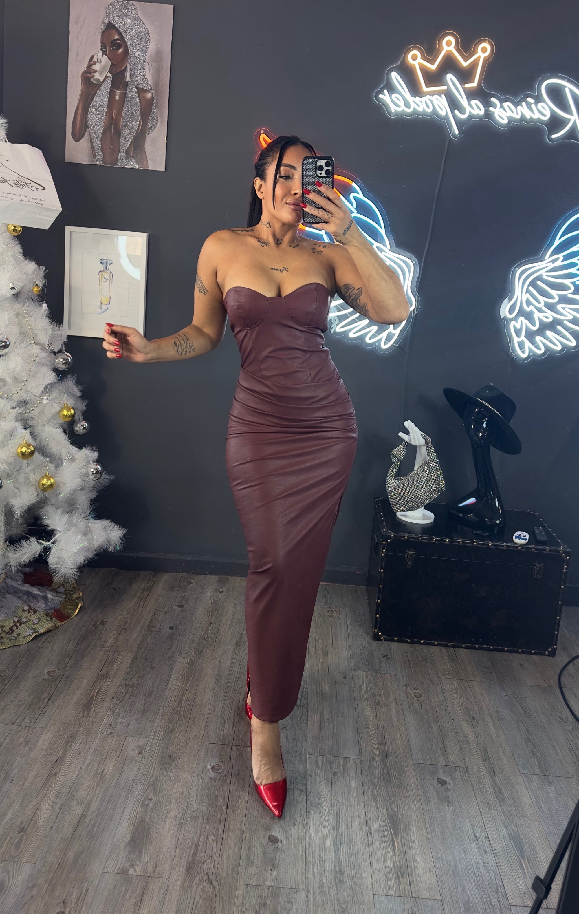 Vestido Iconic Leather