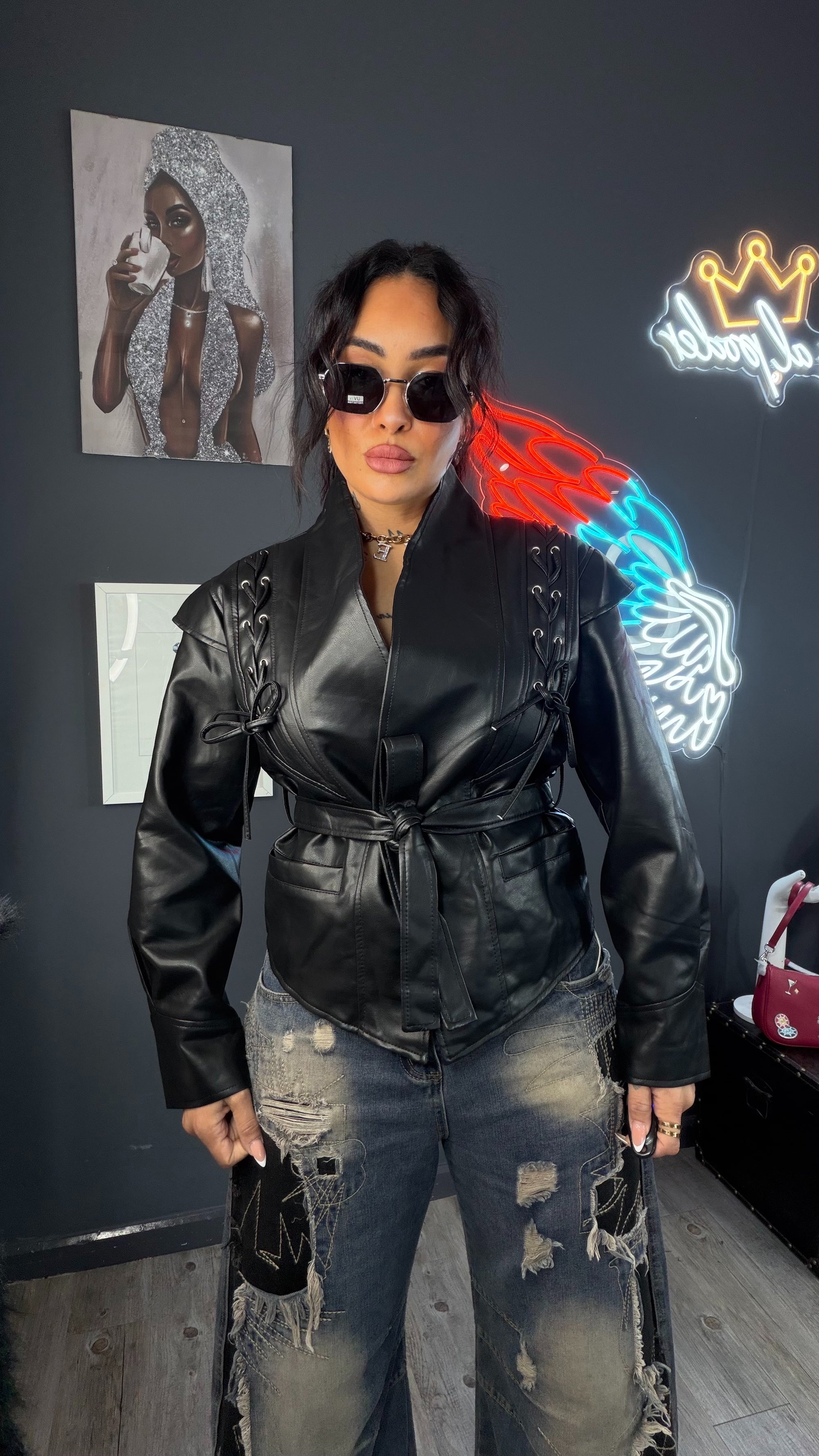 Chaqueta Blazer “Reina Blindada” premium alta calidad