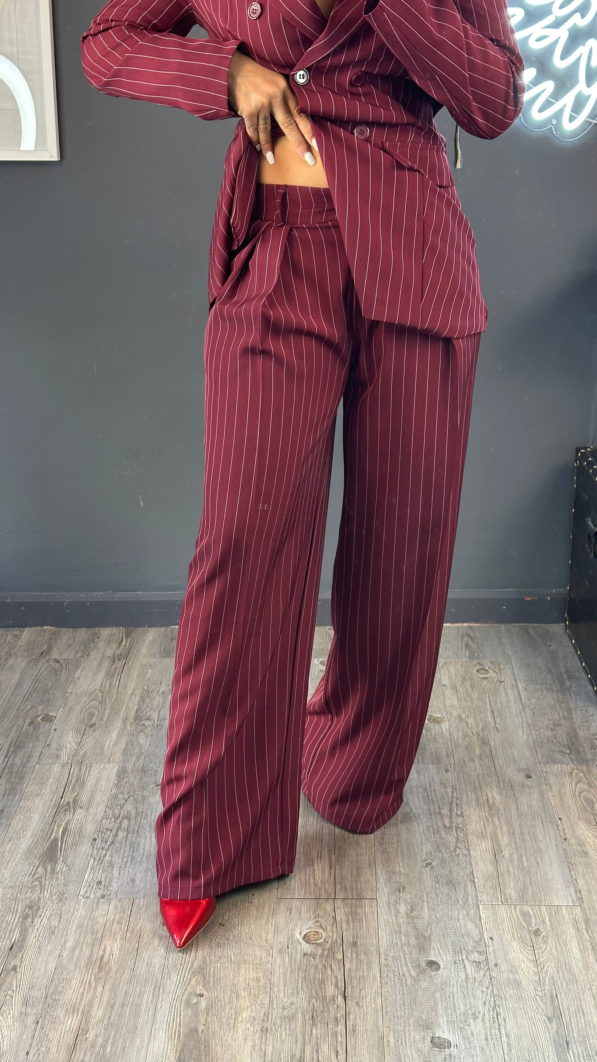 Traje chaqueta rallas