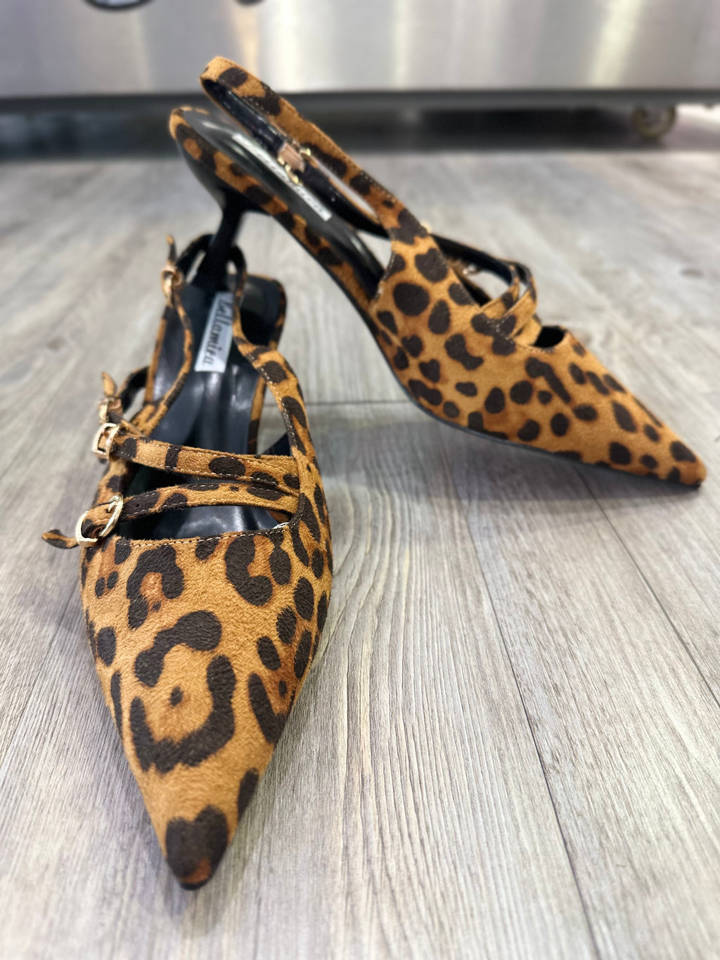 Calzado salón sofisticado leopardo